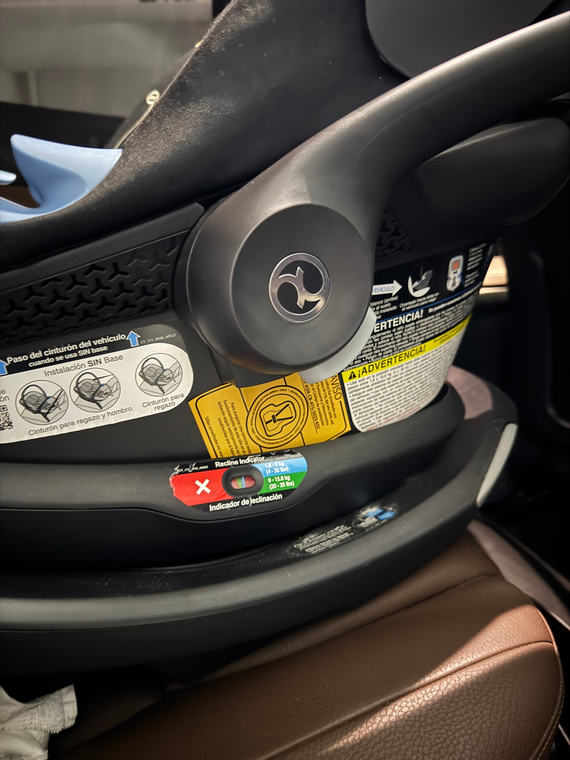 (#PG5053) Silla de auto modelo Aton G Swivel 180° + Base. Marca Cybex