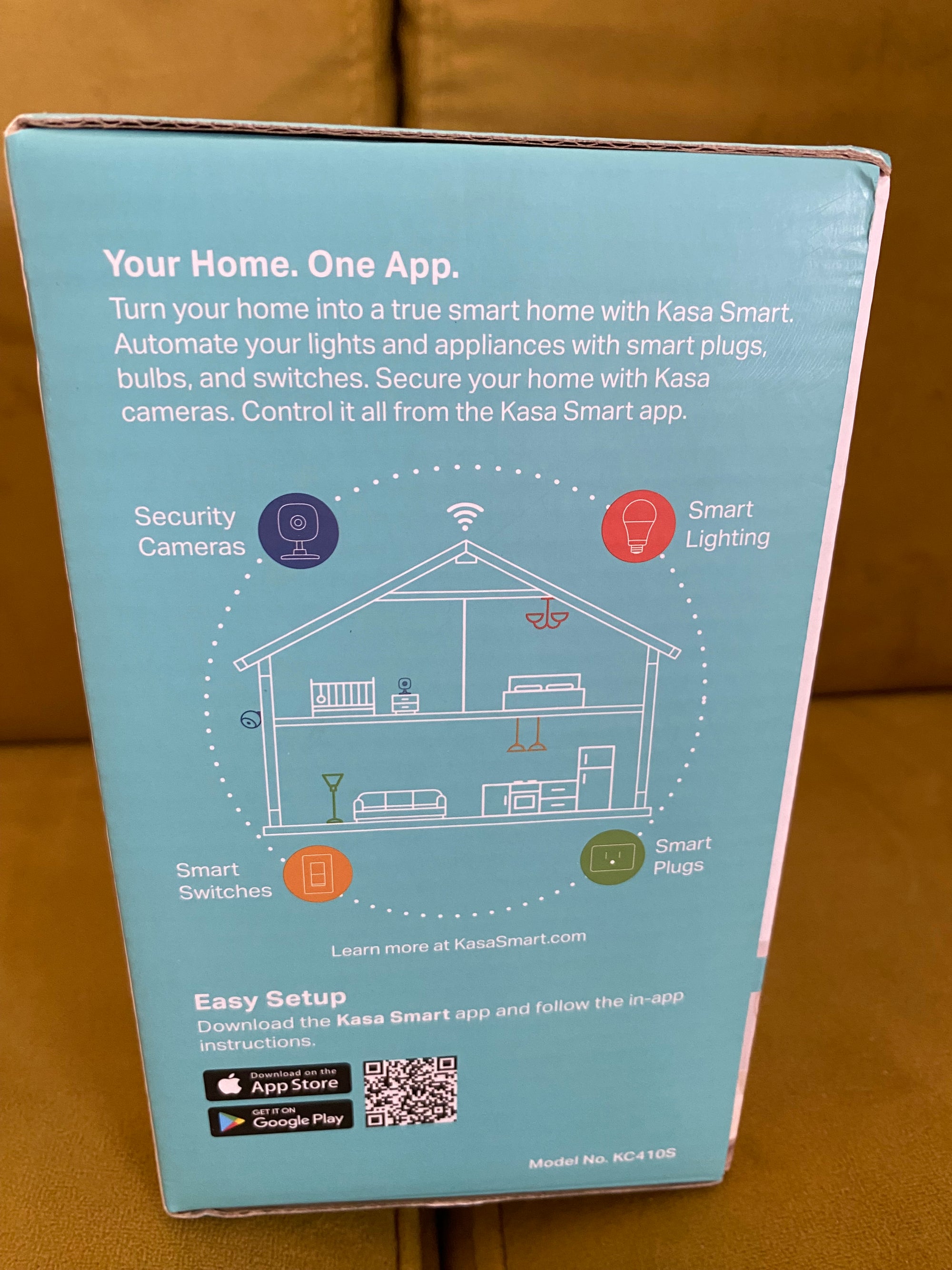 (#PG4595) Cámara monitor de vigilancia con wifi modelo KC115 Kasa Spot Pan. Marca TP Link