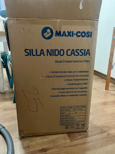 Silla nido mecedora, modelo gris. Marca Maxi Cosi (#PG5721)