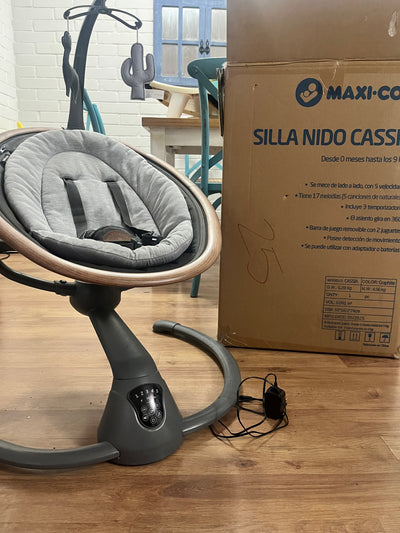 Silla nido mecedora, modelo gris. Marca Maxi Cosi (#PG5721)