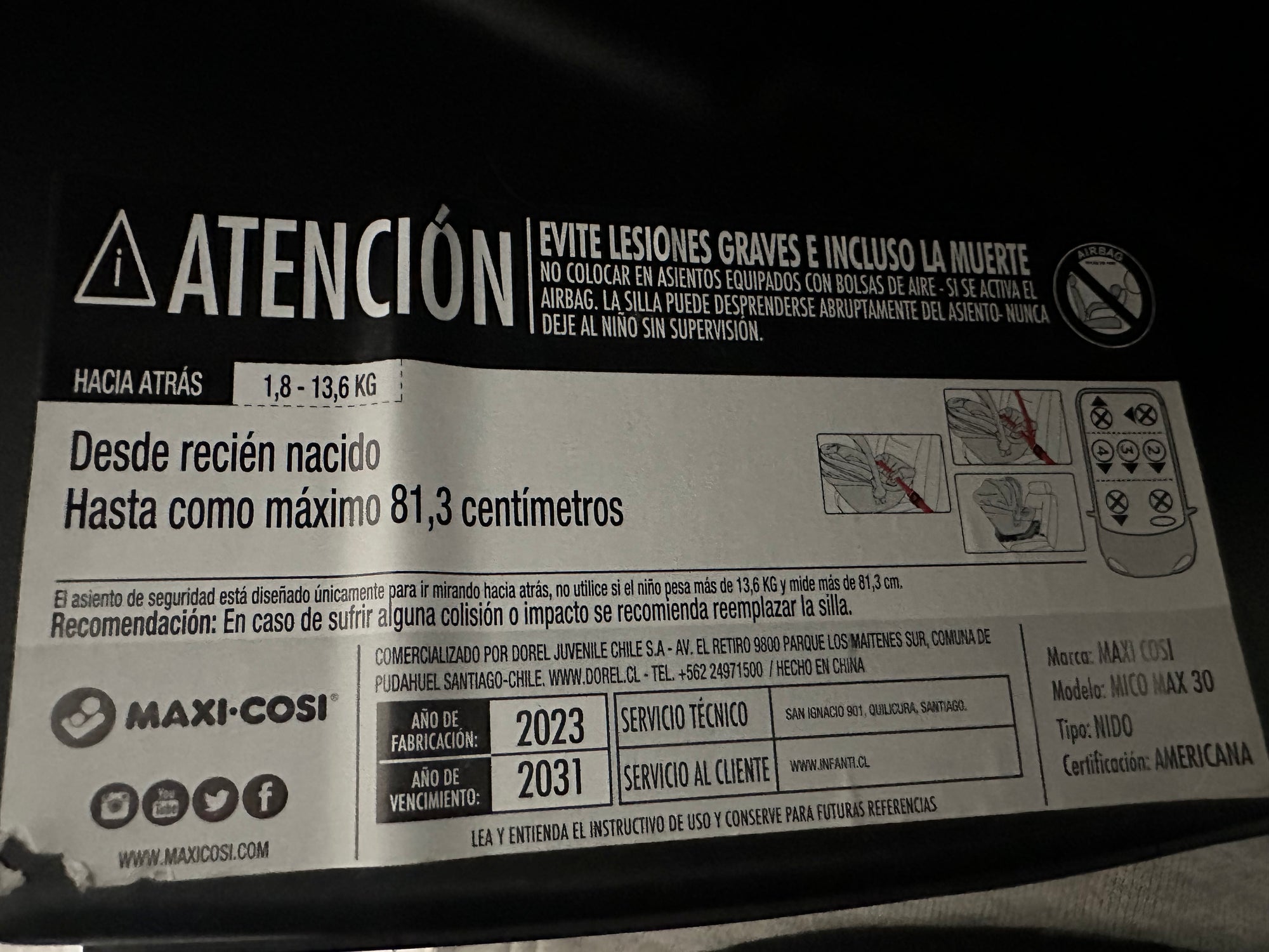 Coche travel System modelo Zelia 3. Marca Maxi Cosi (#PG5885)