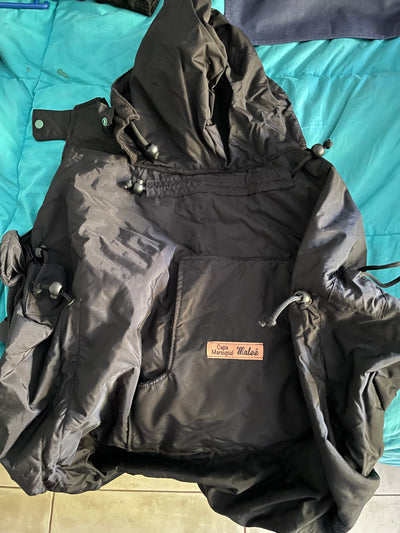 Mochila de porteo, de algodón orgánico y cobertor. Marca Maleé (#PG5605)