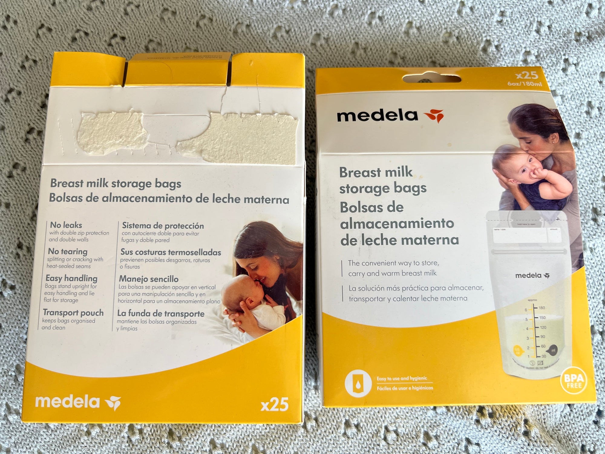 (#PG4543) Extractor de leche doble eléctrico modelo S9 Wearable Breast Pump + Bolsas recolectoras de leche. Marca MomCozy y Medela