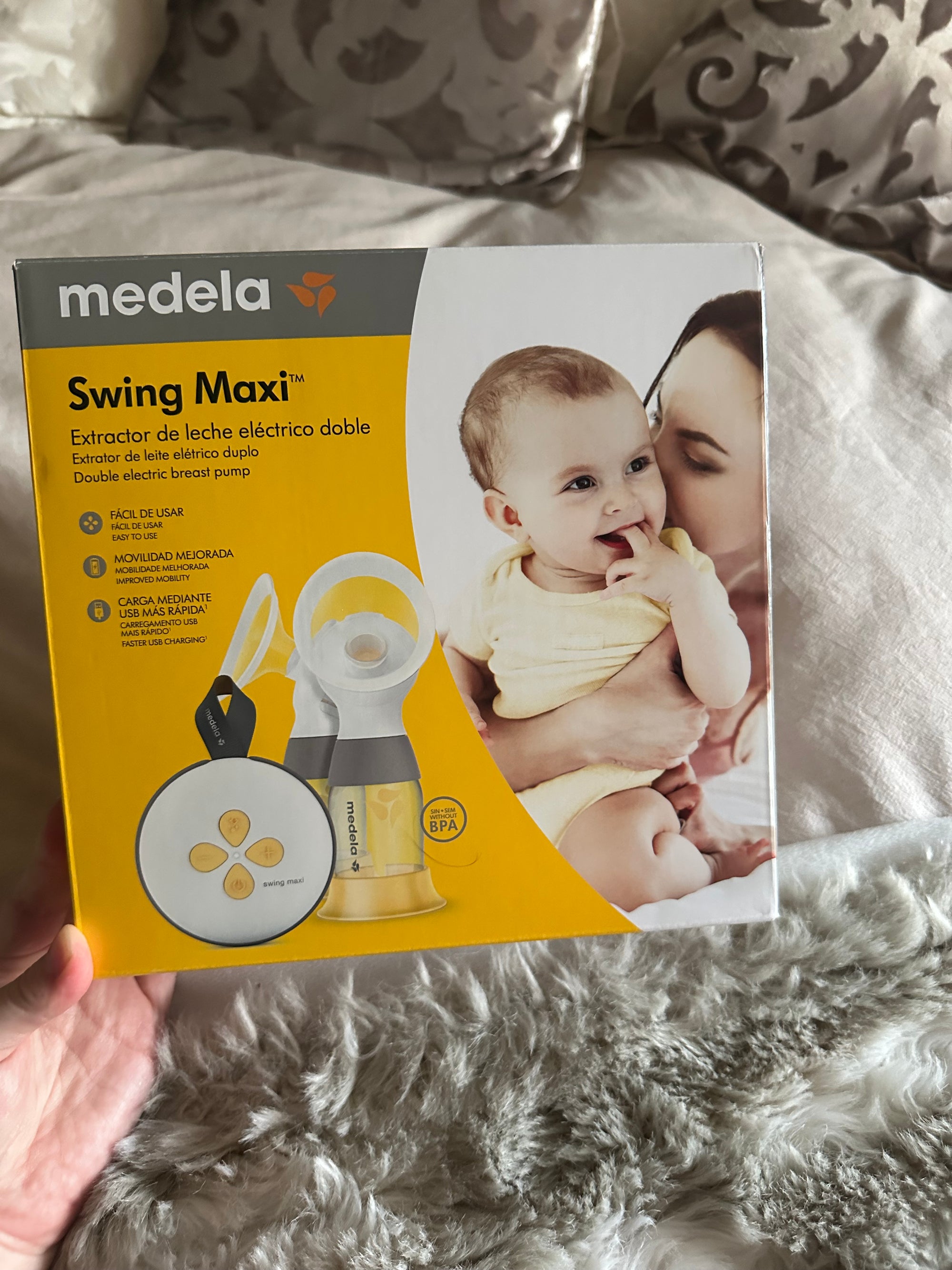 Extractor de leche eléctrico doble Swing Maxi. Marca Medela (#PG5674)