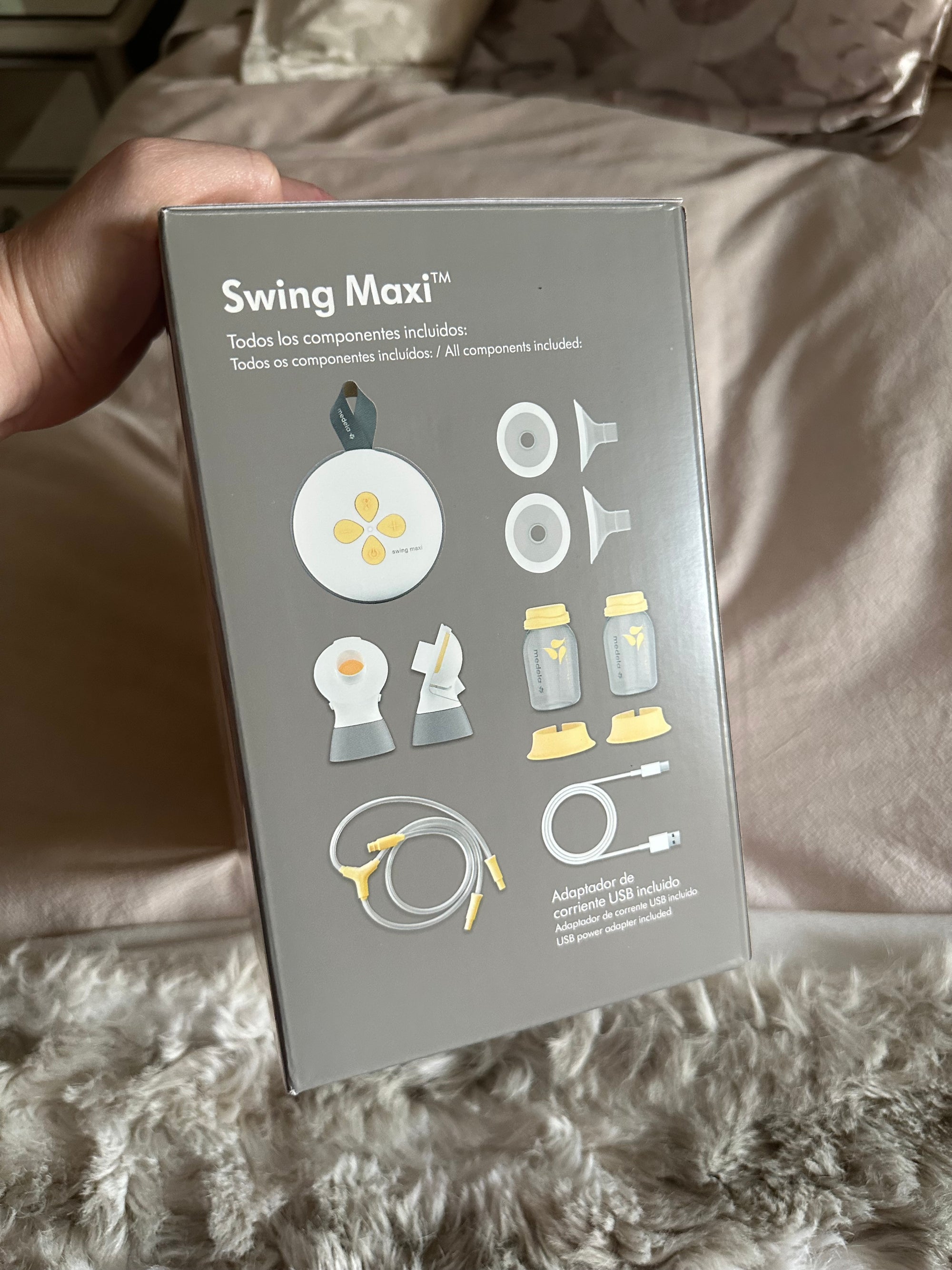 Extractor de leche eléctrico doble Swing Maxi. Marca Medela (#PG5674)