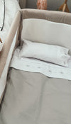 (#PG4451) Cuna colecho modelo My Side color beige. Marca Bebesit