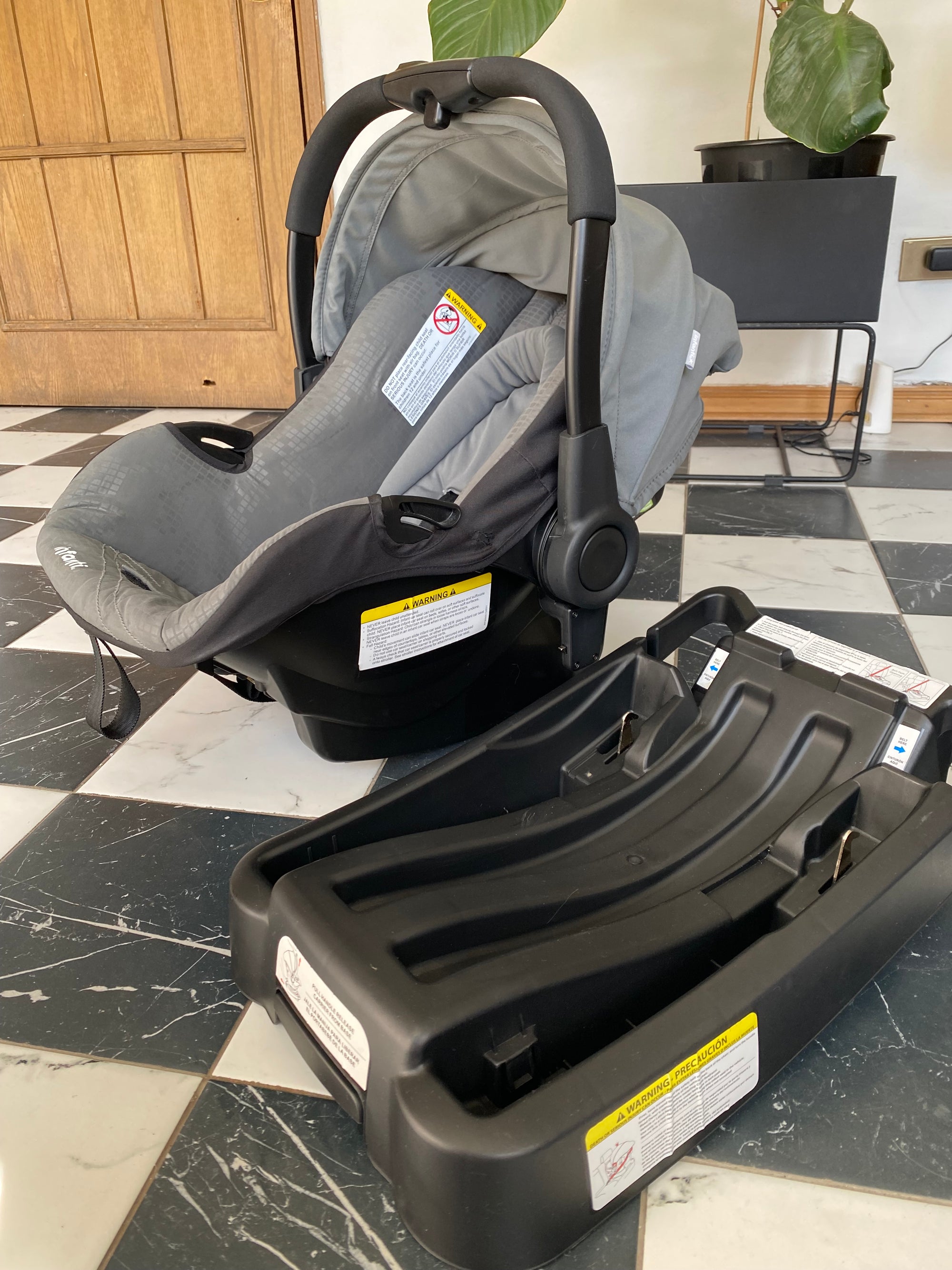 (#PG4785) Coche Travel System modelo I-giro Bright Grey. Marca Infanti