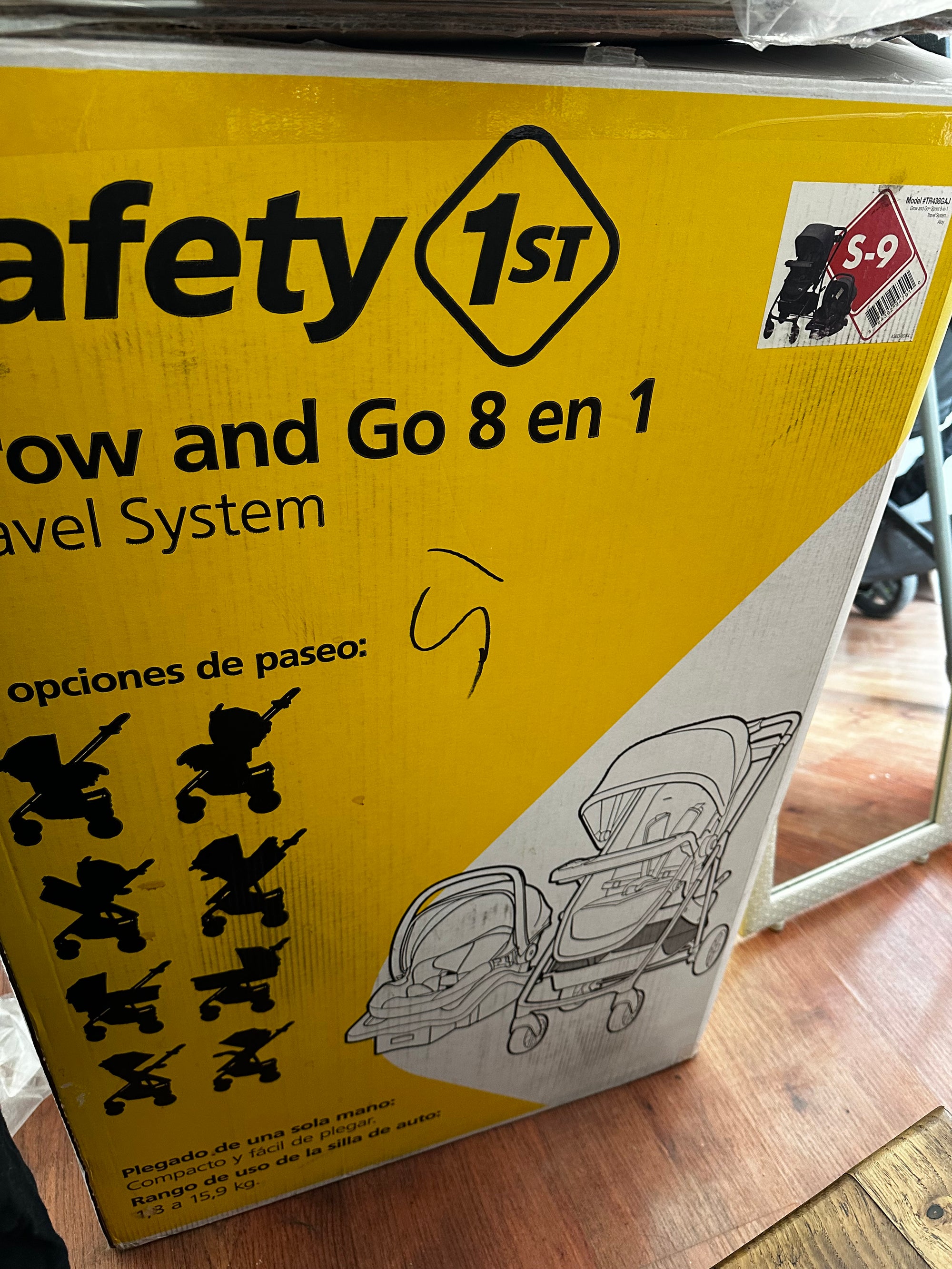 Coche travel system Grow and Go, color negro (#PG5546)