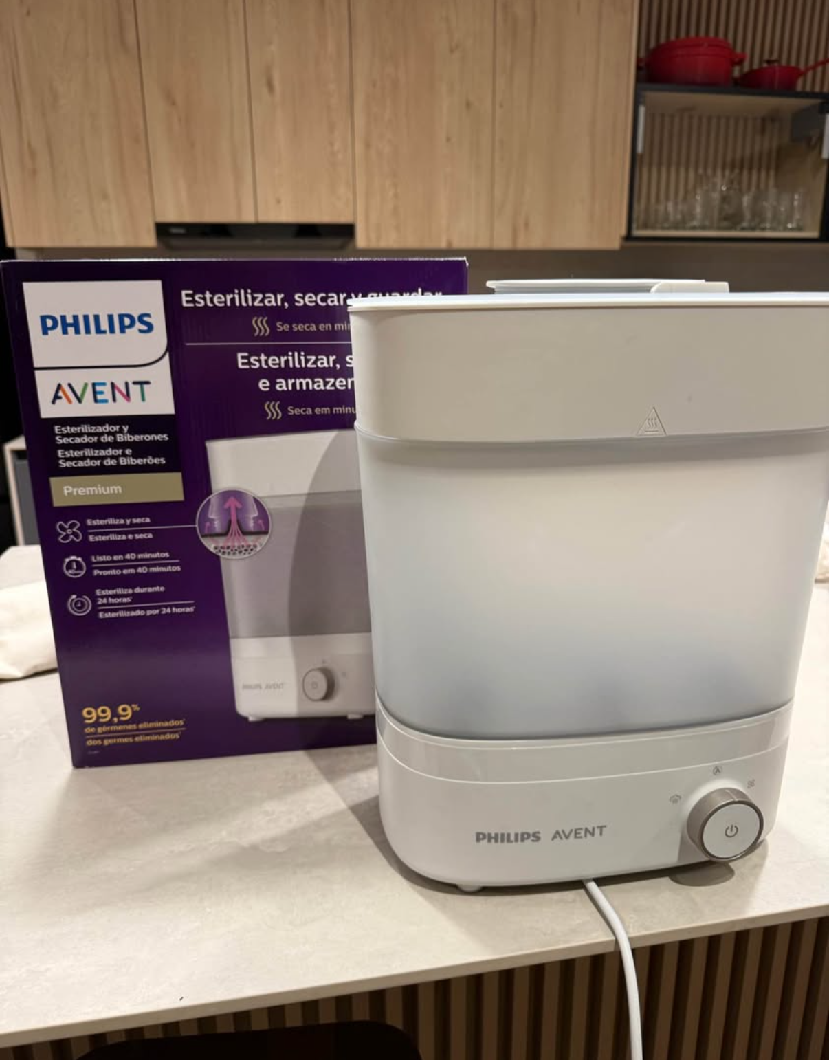Esterilizador y secador para mamaderas. Marca Philips Avent (#5689)