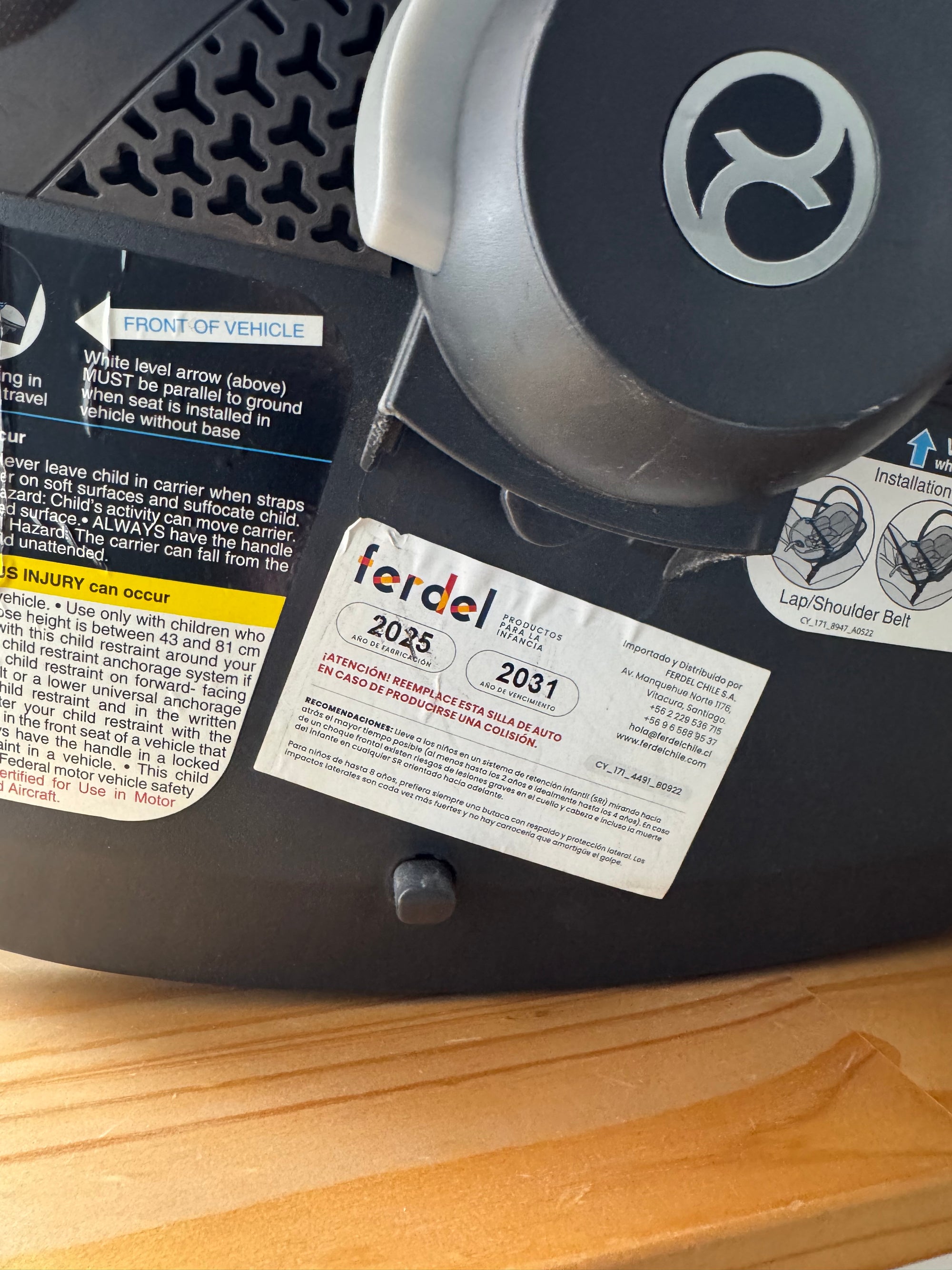 Silla de auto Aton G + Base + Adaptadores. Marca Cybex (#PG5855)