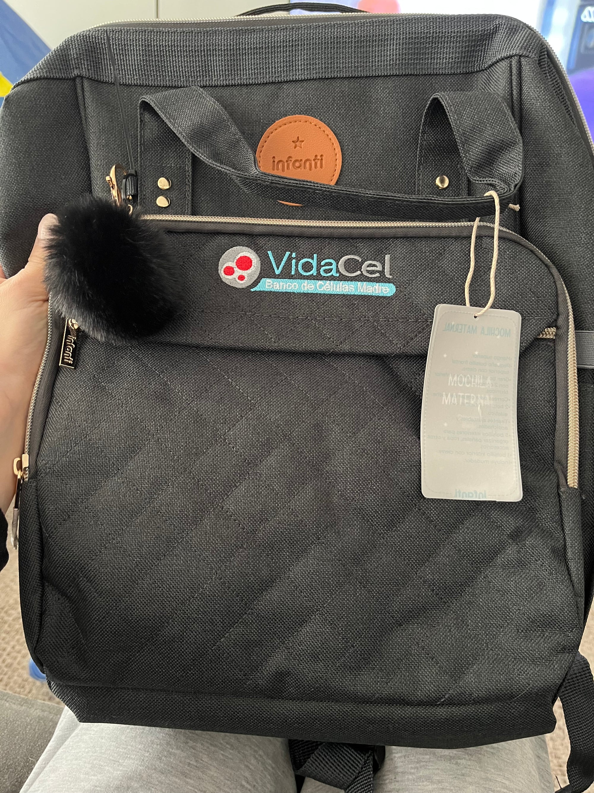 (#PG5167) Mochila pañalera modelo Open. Marca Infanti