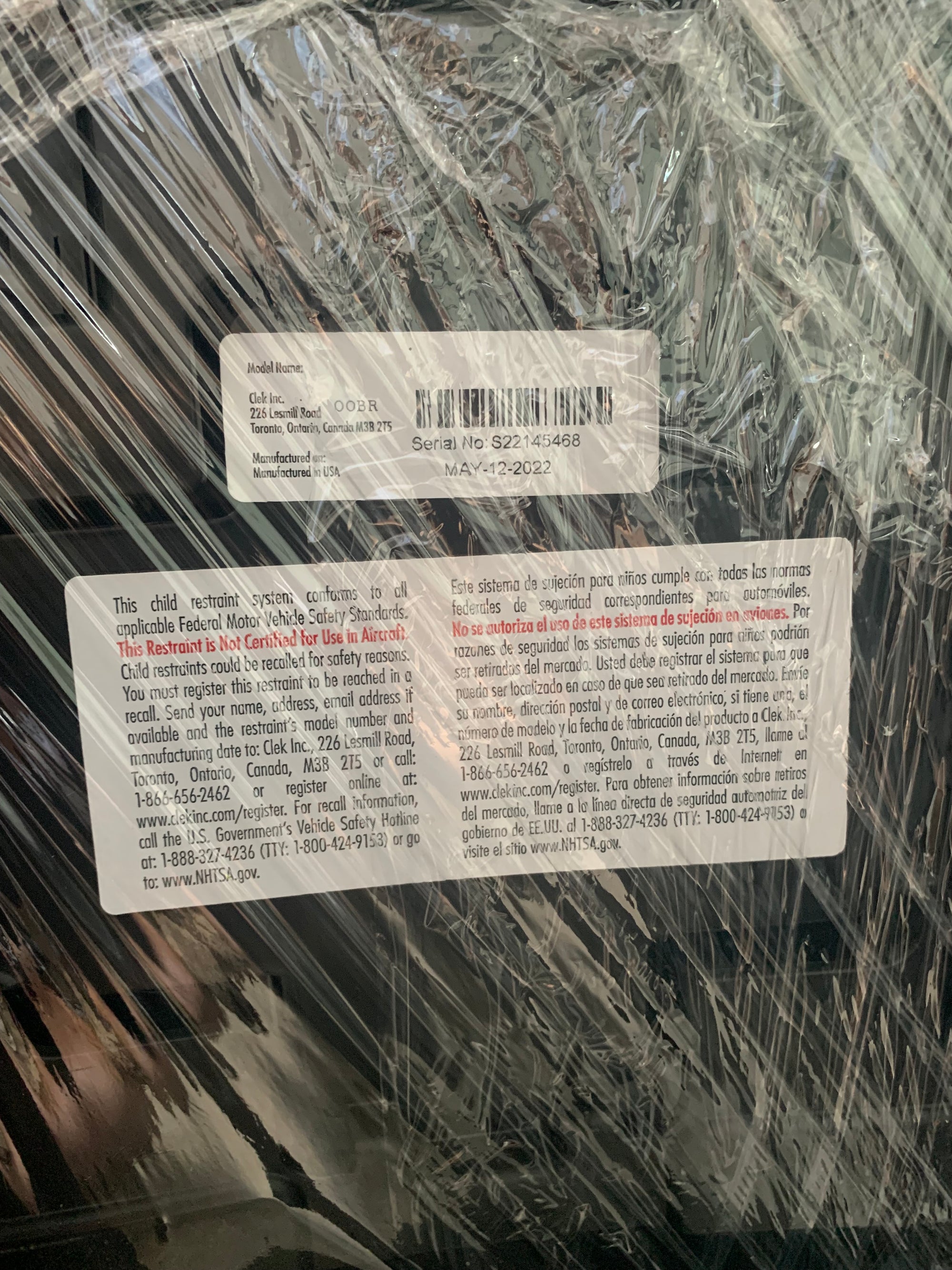 (#PG4355) Silla de auto alzador con respaldo modelo Oobr Cloud. Marca Clek