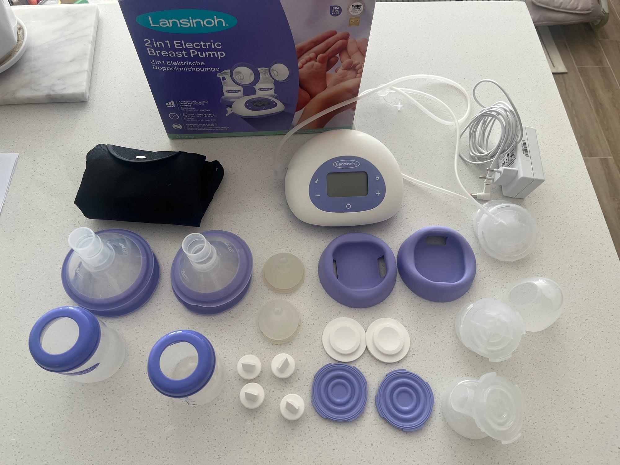 (#PG5277) Extractor de leche doble eléctrico. Marca Lansinoh