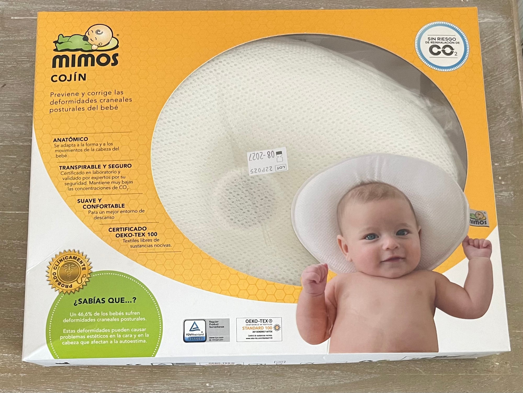 (#PG4763) Cojín plagiocefalia. Marca Mimos