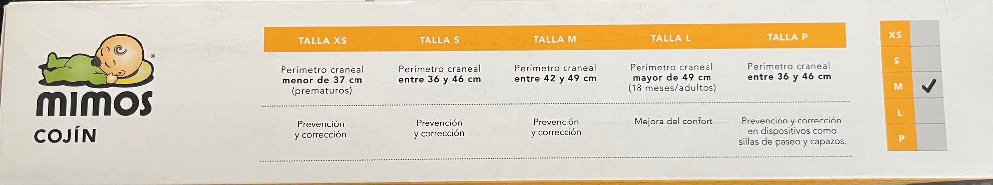 (#PG4763) Cojín plagiocefalia. Marca Mimos