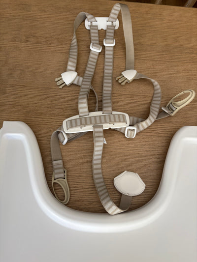 Bandeja, arnés v1 y cojín modelo baby para silla Tripp Trapp. Marca Stokke. (#PG5639)