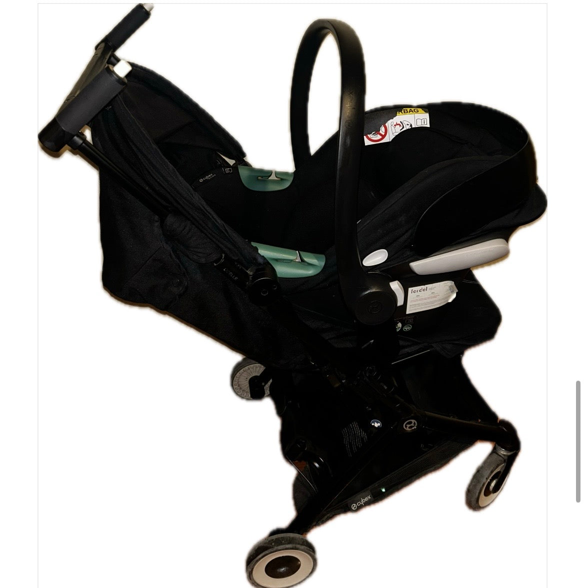 Coche Travel System Libelle, modelo negro. Marca Cybex (#PG5714)