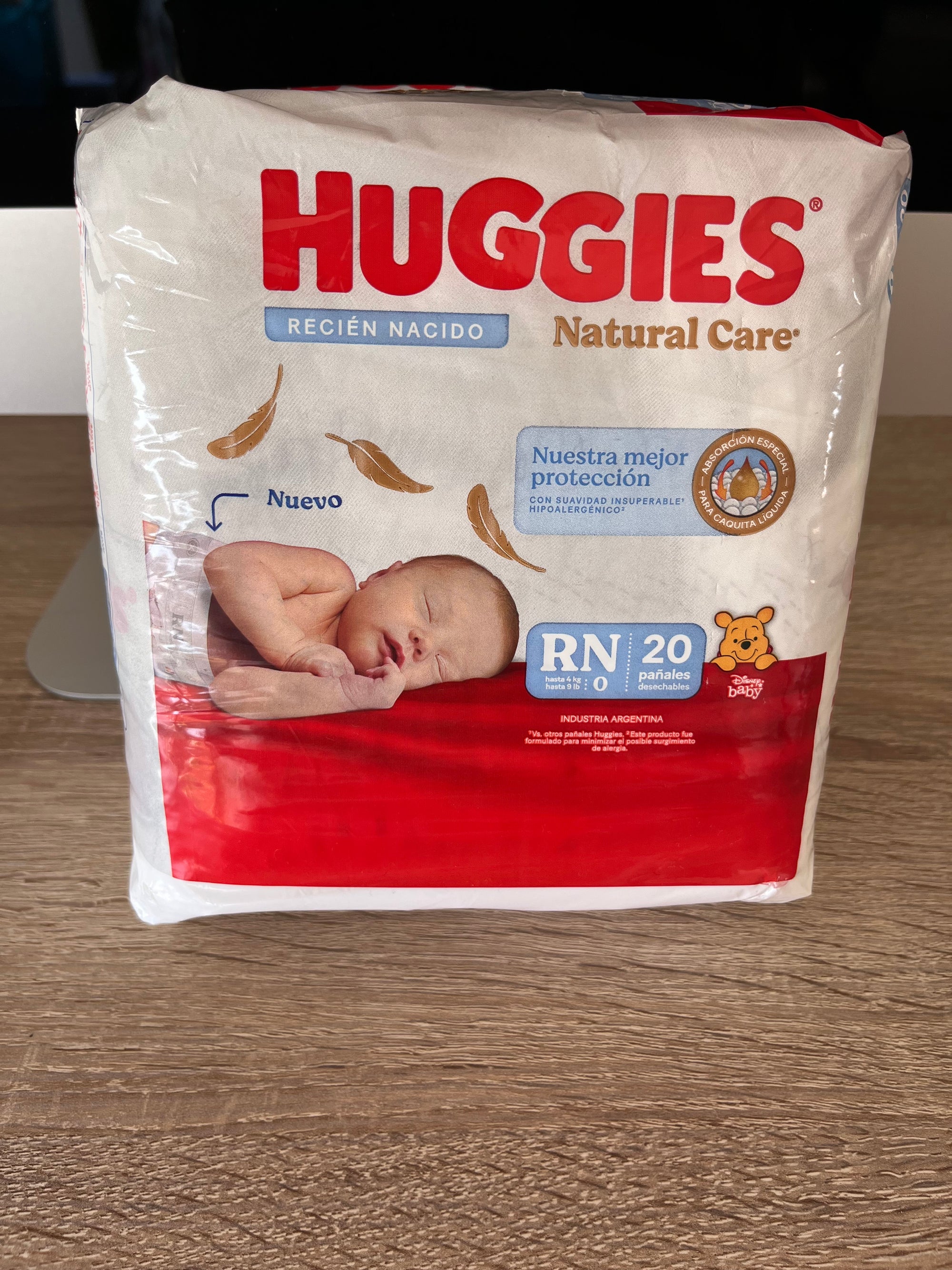 (#PG4572) 238 pañales RN. Marca Huggies