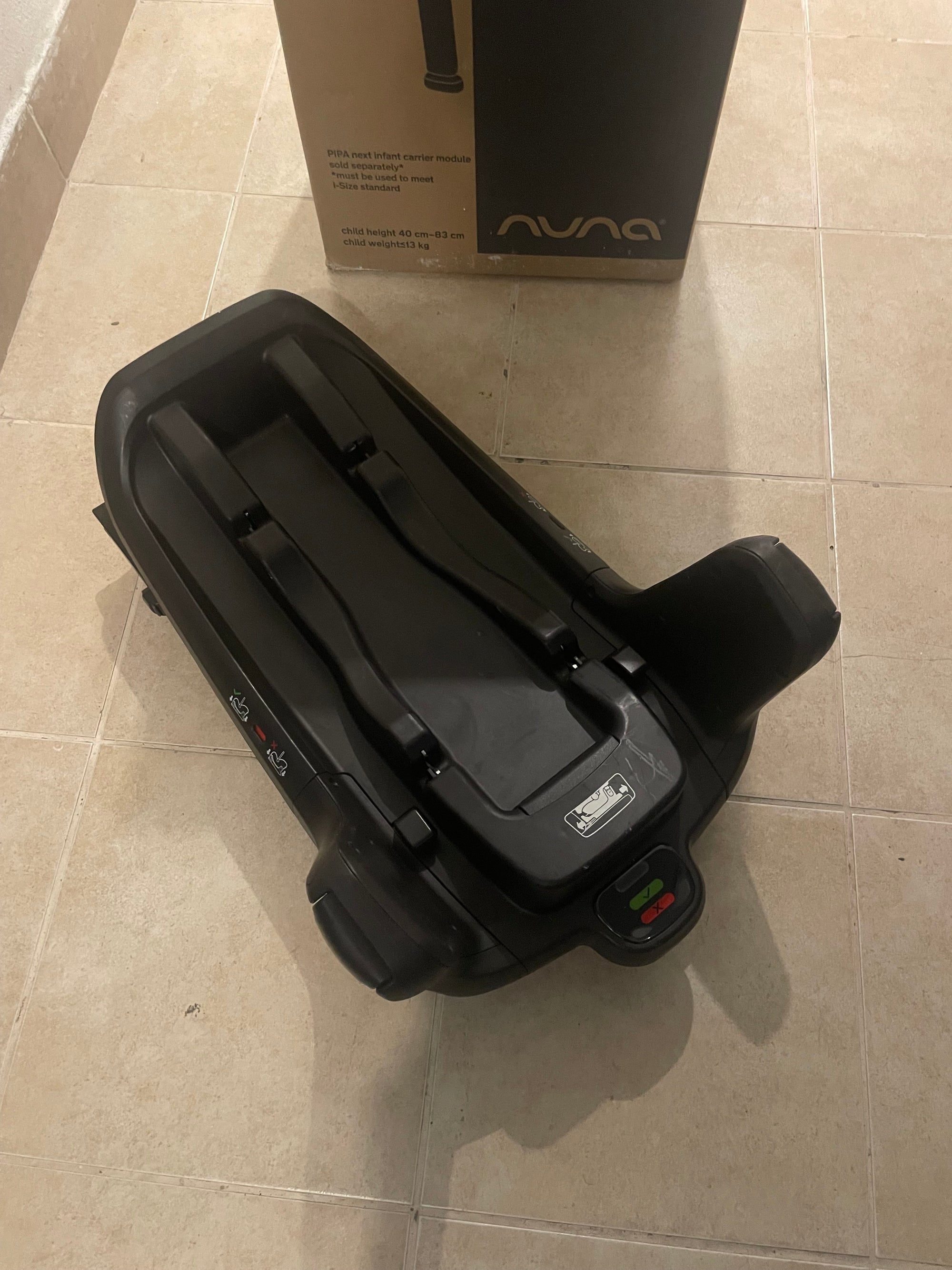 (#PG5378) Silla de auto modelo Pipa Next Graphite + Base Isofix. Marca Nuna