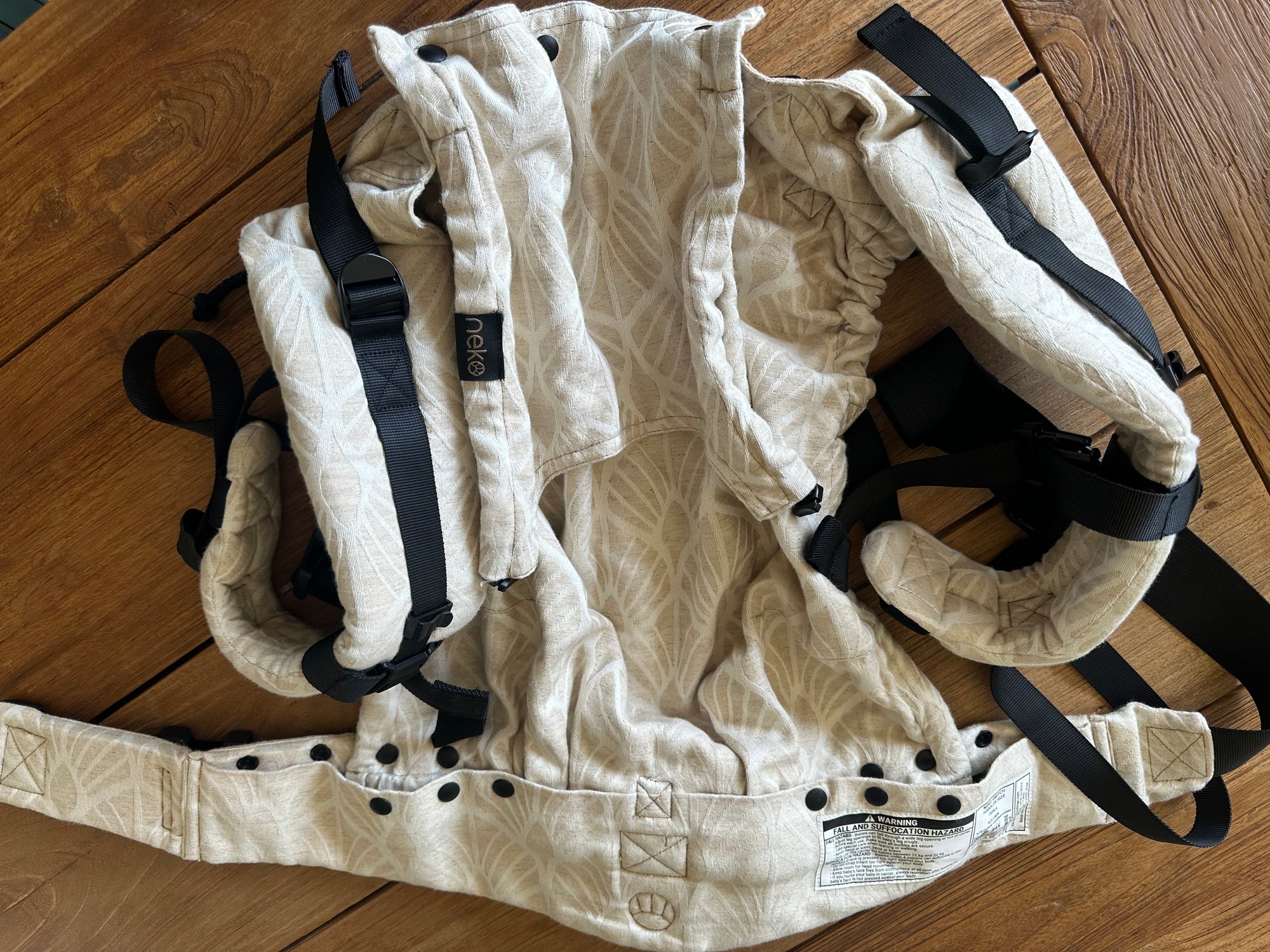 (#PG5418) Mochila ergonómica modelo Perla tamaño Toddler. Marca Neko Slings