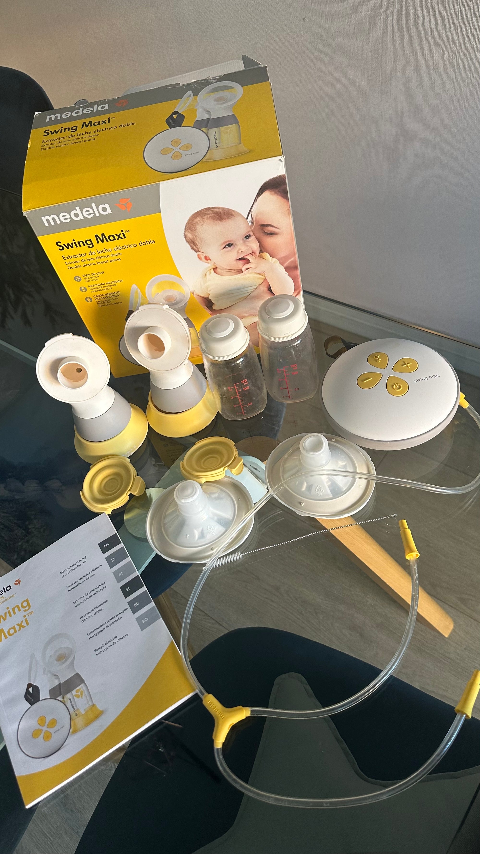 (#PG4500) Extractor de leche doble eléctrico modelo Swing Maxi Doble. Marca Medela