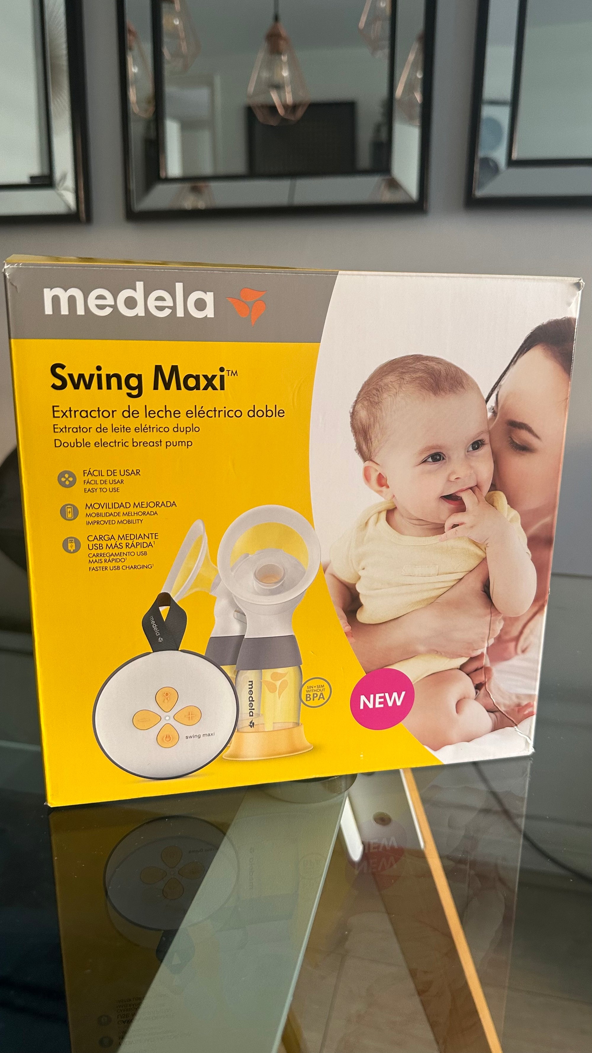 (#PG4500) Extractor de leche doble eléctrico modelo Swing Maxi Doble. Marca Medela
