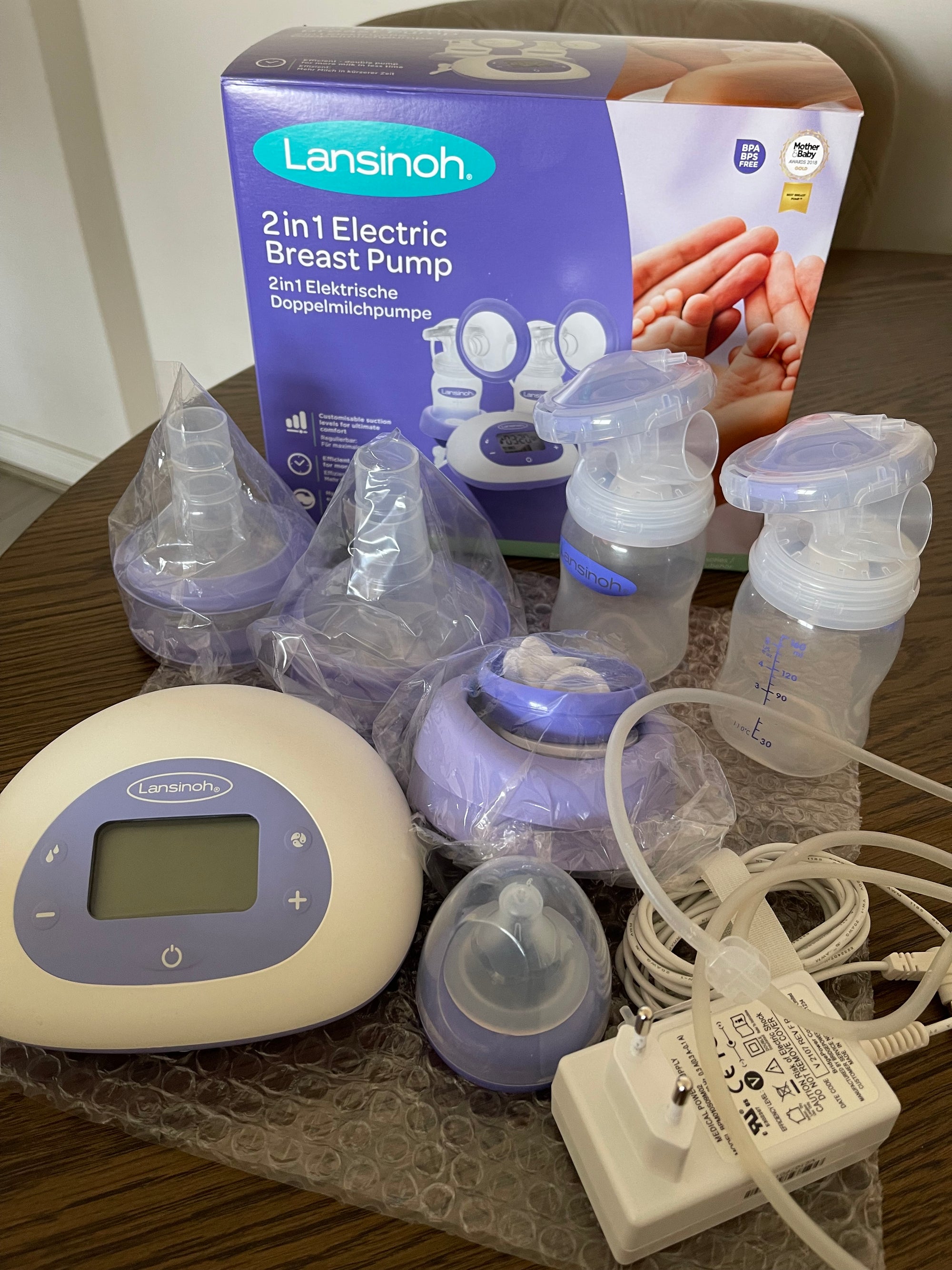 (#PG4298) Extractor de leche eléctrico modelo Breast Pump. Marca Lansinoh