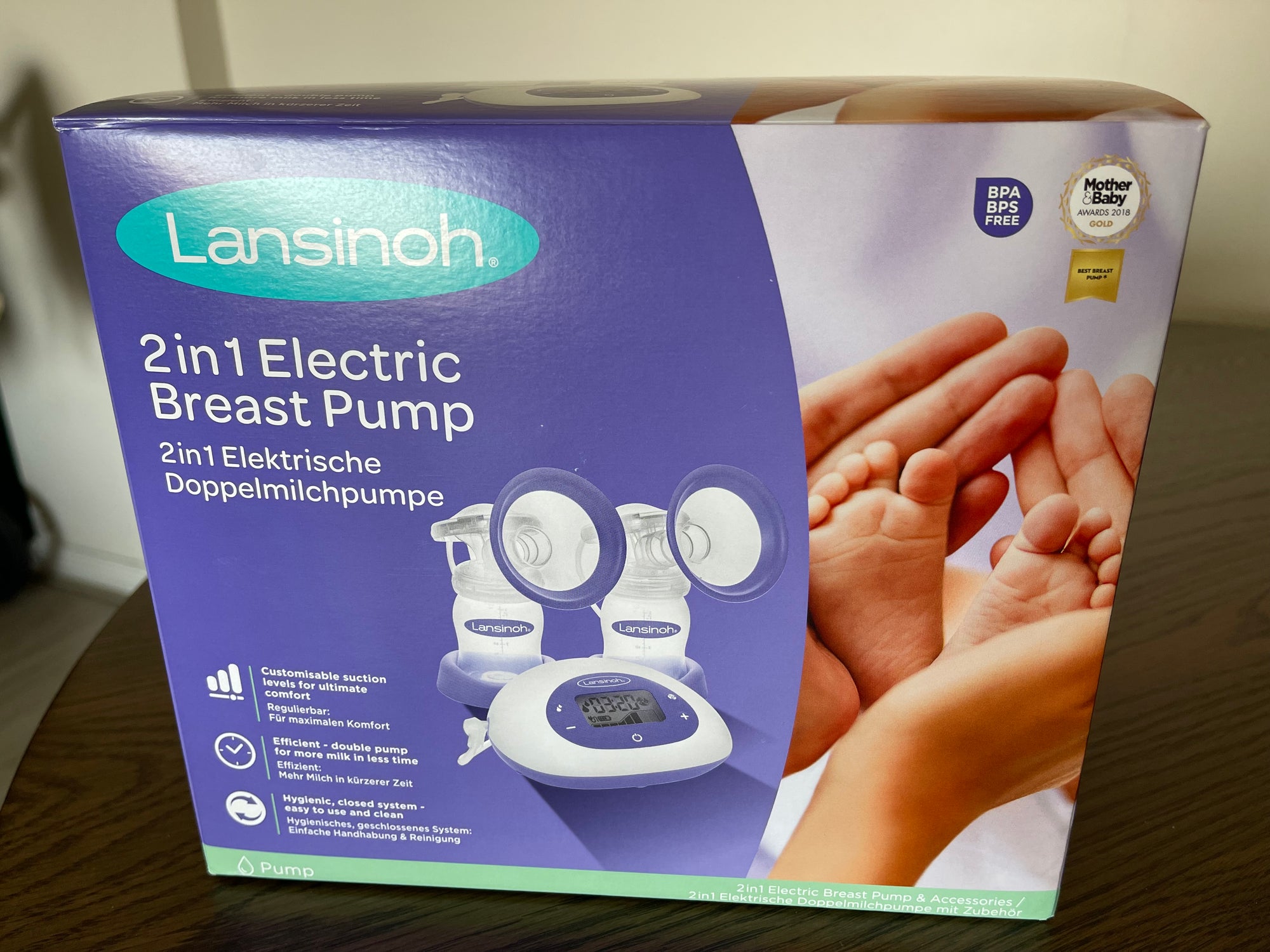 (#PG4298) Extractor de leche eléctrico modelo Breast Pump. Marca Lansinoh