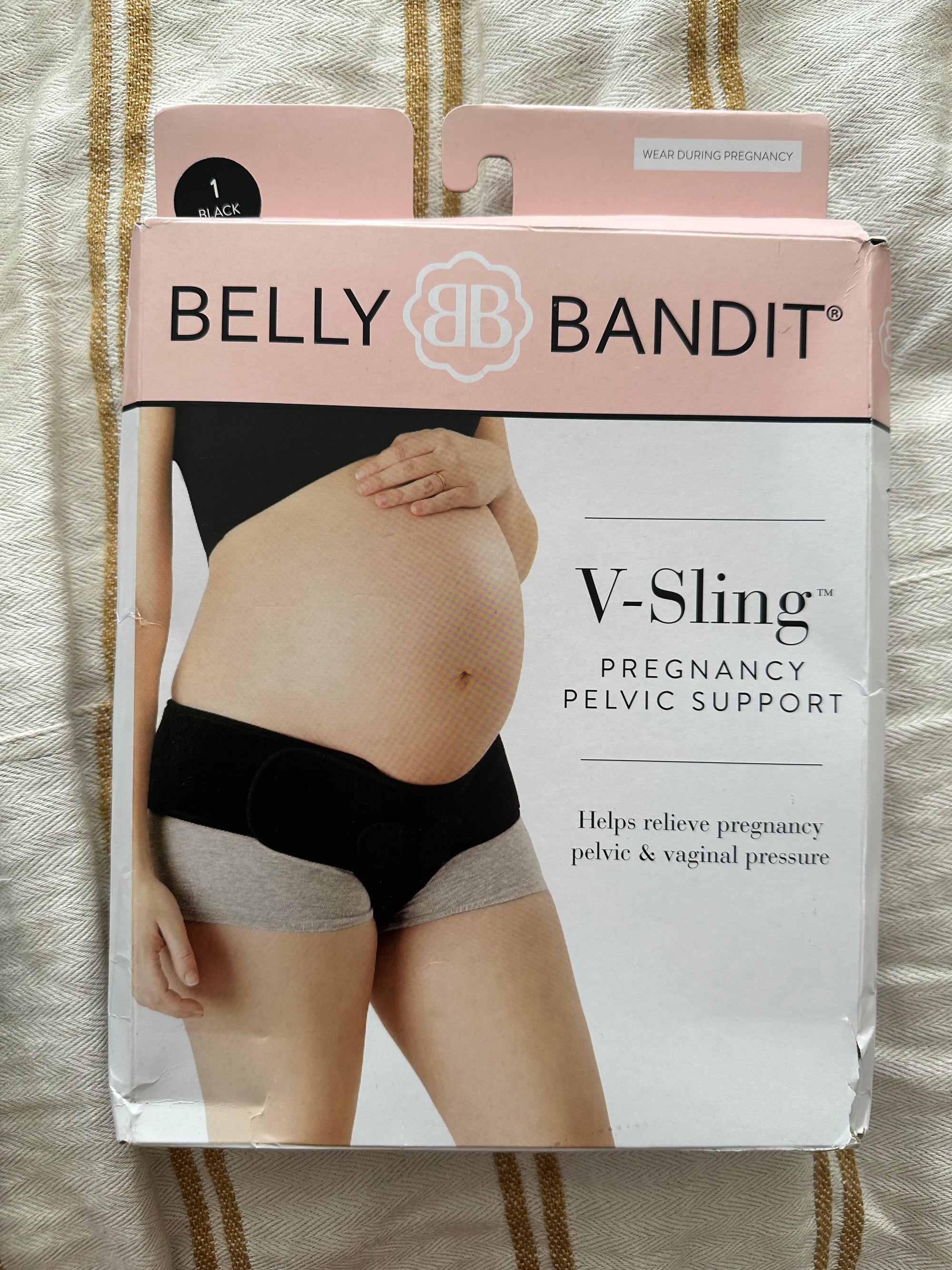 (#PG4968) Faja de soporte pélvico para embarazadas y post parto. Marca Belly Bandit