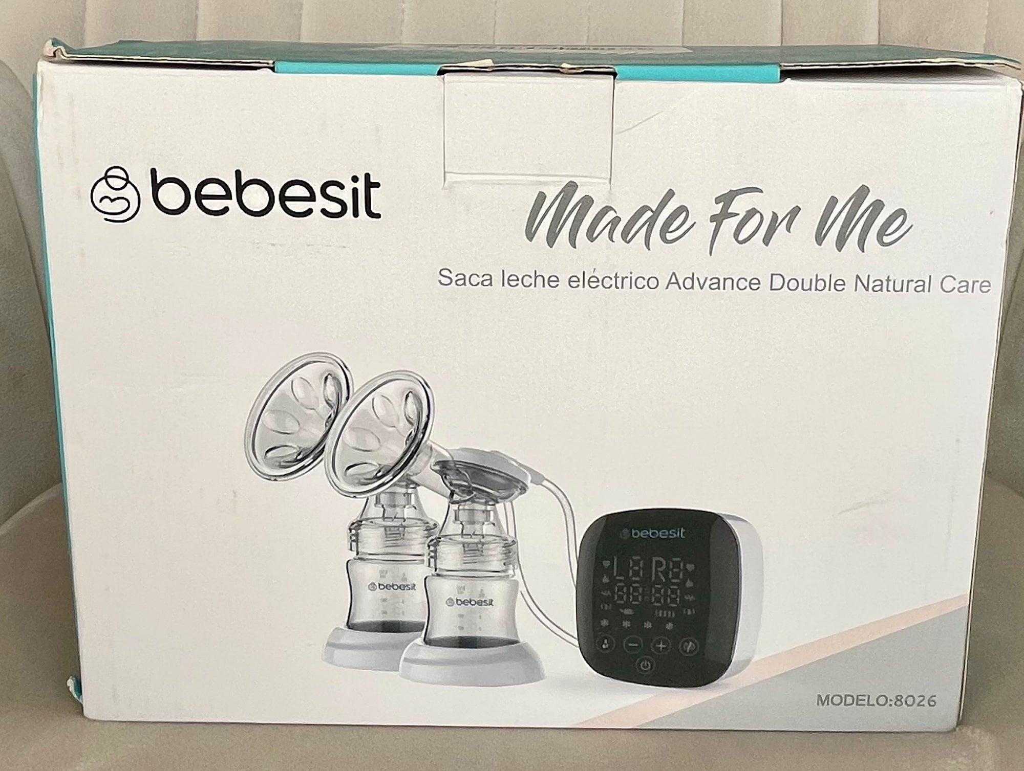 (#PG4965) Extractor de leche doble eléctrico modelo Digital Advance Natural Care. Marca Bebesit