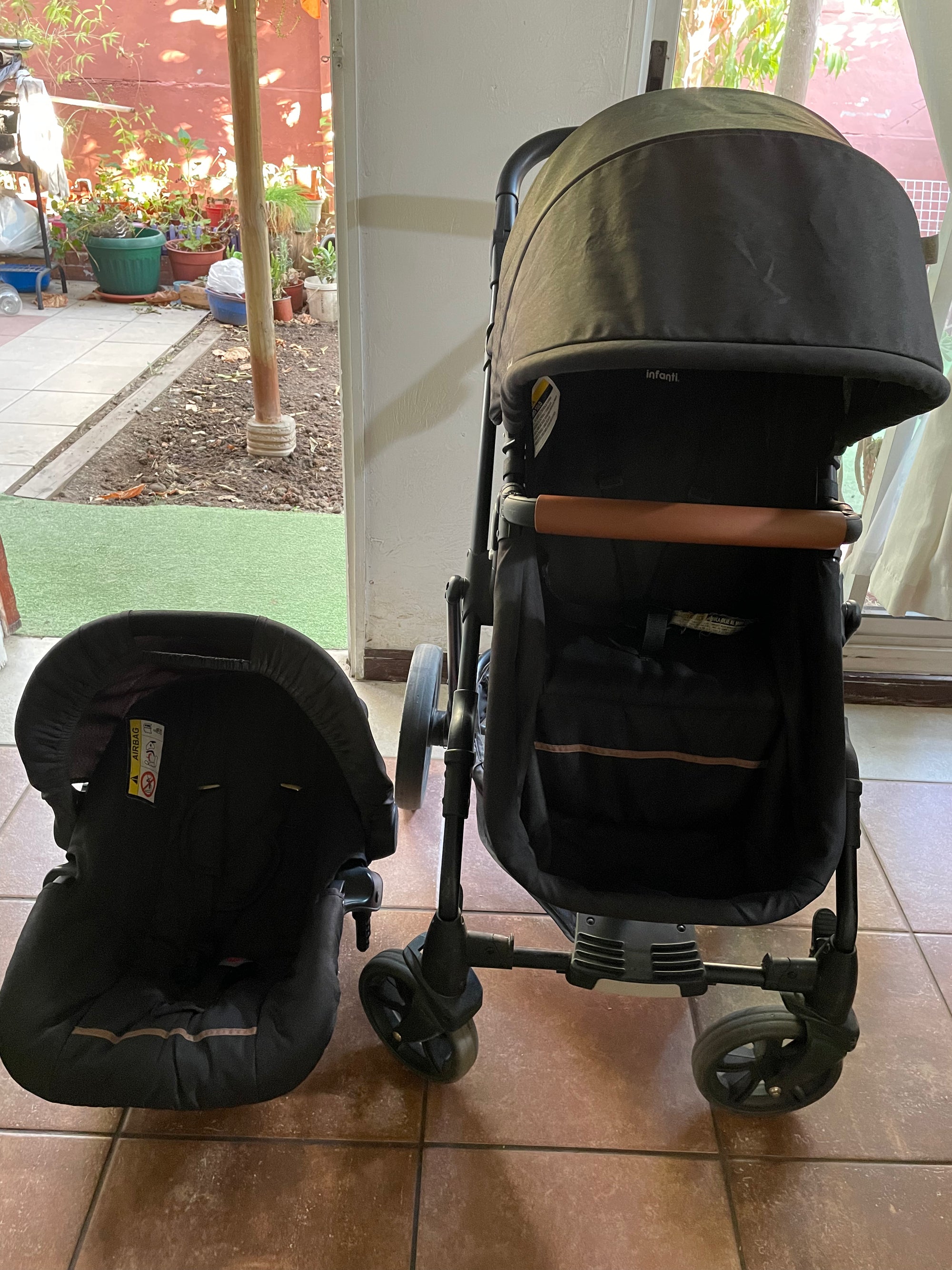 (#PG4553) Coche Travel System modelo Cloud Dark Grey. Marca Infanti