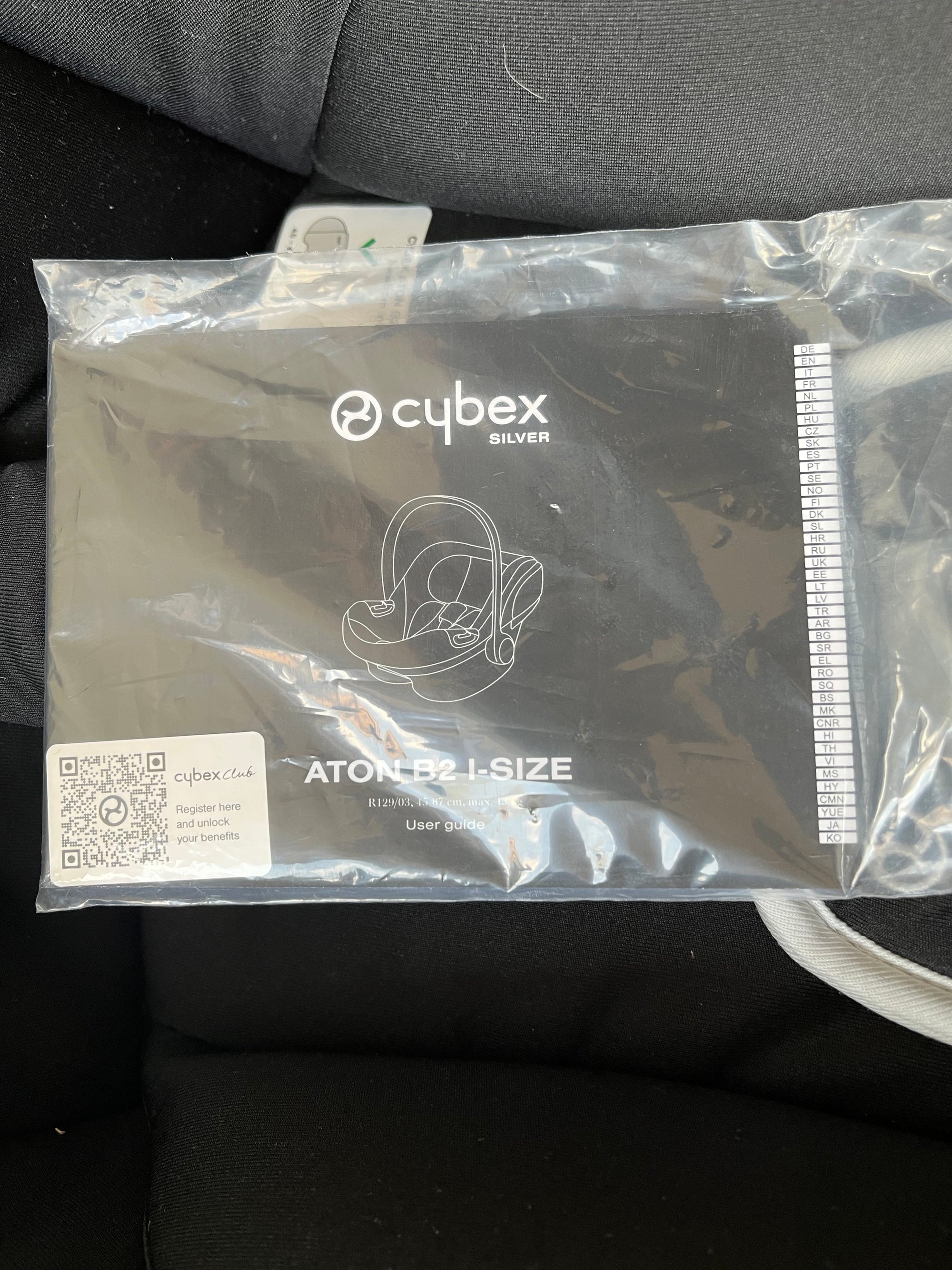 (#PG4924) Silla de auto modelo Aton b2 + Base One i-Size. Marca Cybex