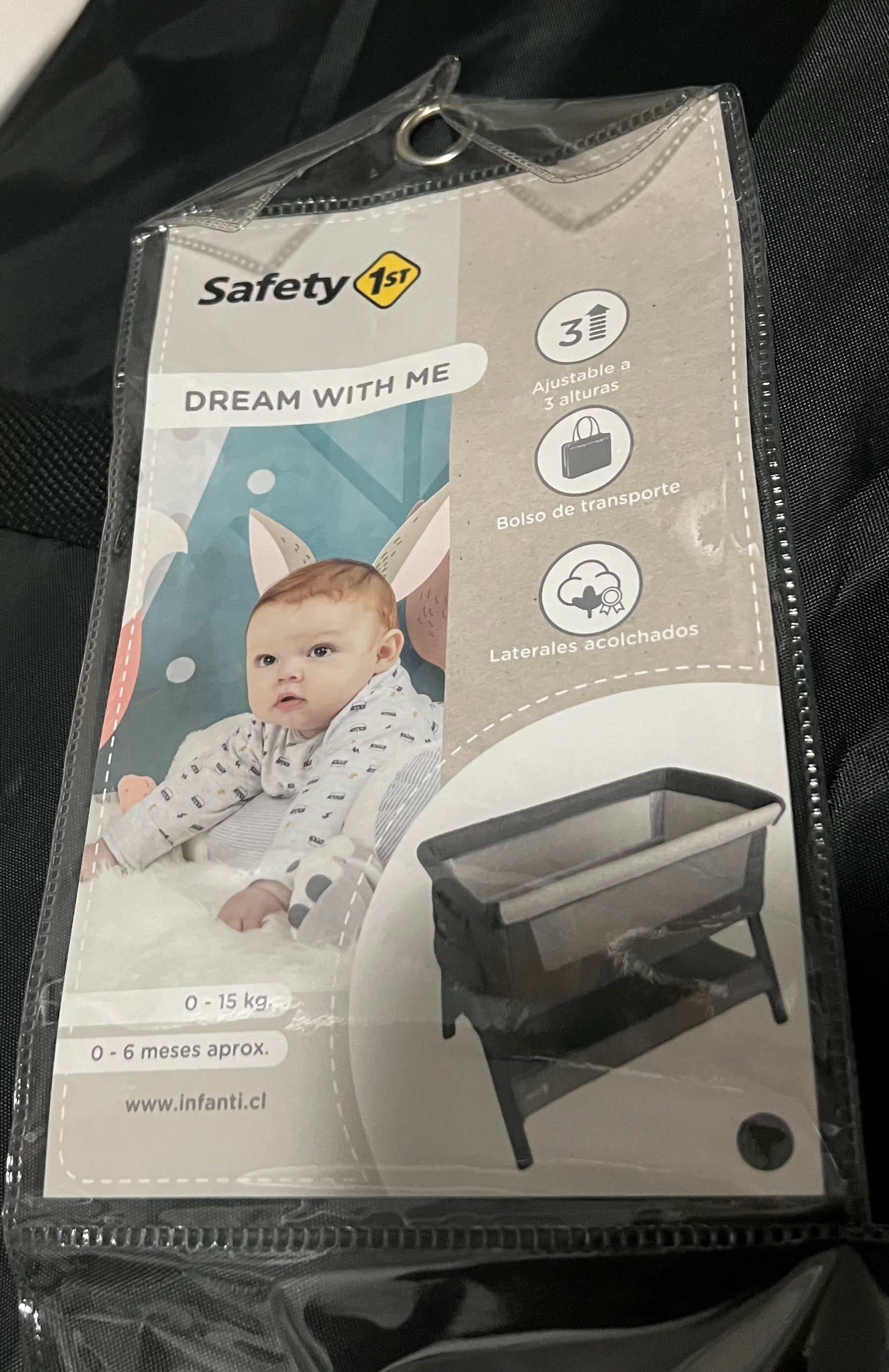 (#PG4380) Cuna colecho modelo Dream with Me + Colchón. Marca Safety 1st e Infanti