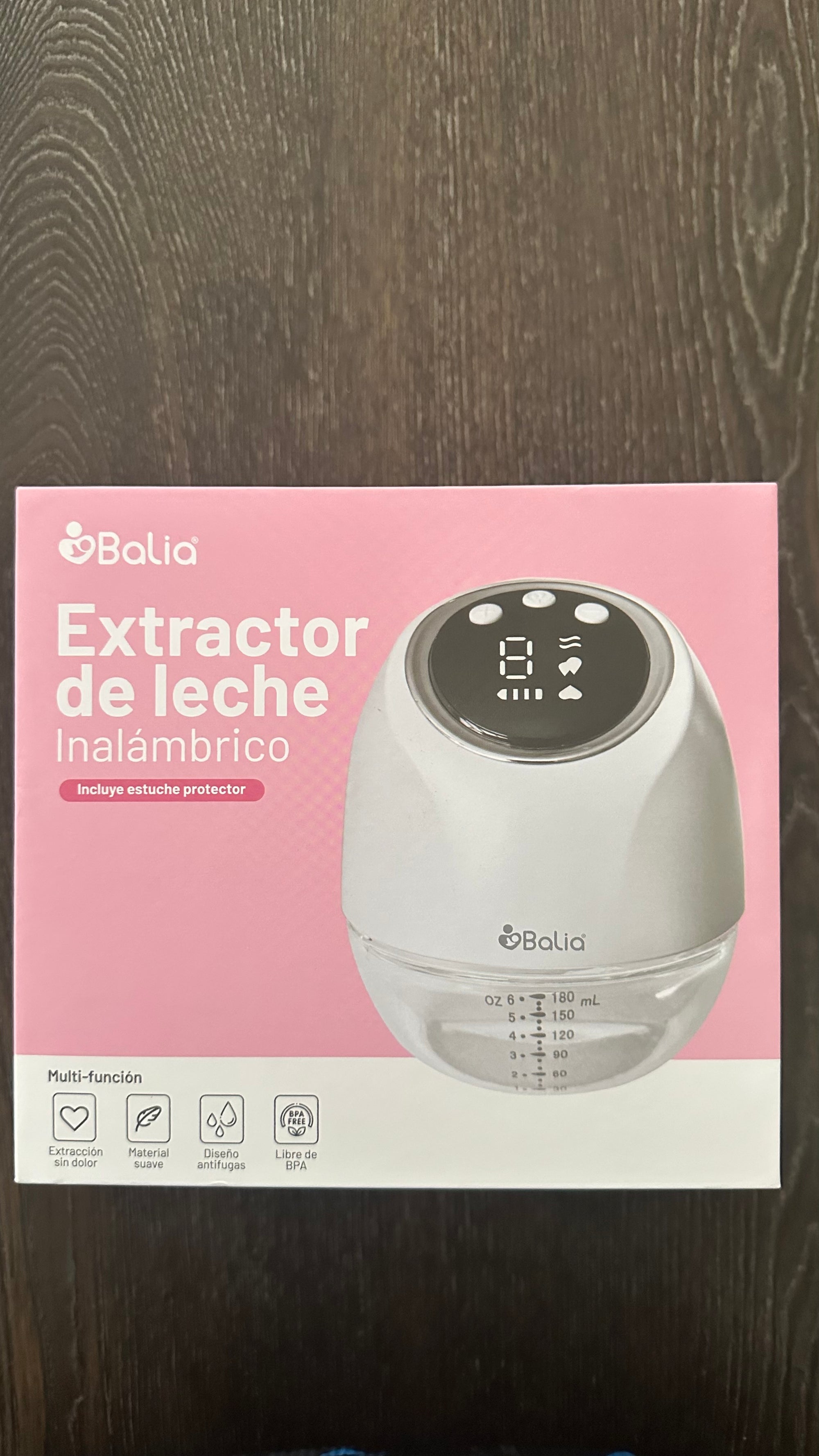 Extractor eléctrico simple + masajeador de lactancia + bolsas almacenadoras de leche materna. Marca Balia (#PG5590)