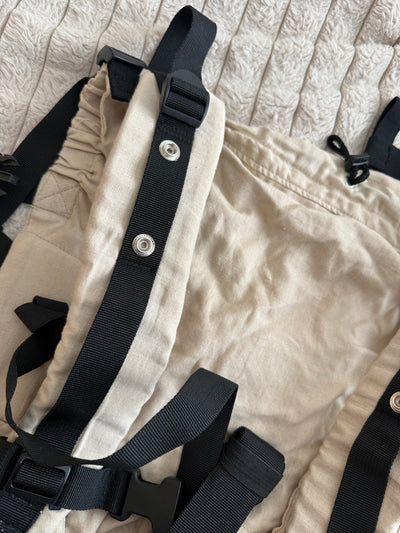 (#PG5289) Mochila ergonómica modelo Baby &amp; Toddler algodón-lino. Marca Mammalia Ergo