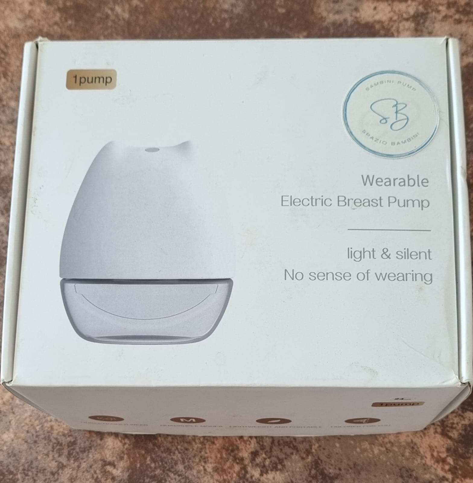 (#PG4813) Extractor de leche eléctrico simple. Marca Spazio Bambini