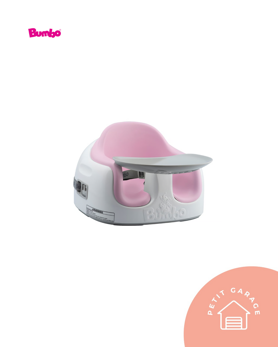 (#PG4369) Silla multi seat color rosado + bandeja. Marca Bumbo