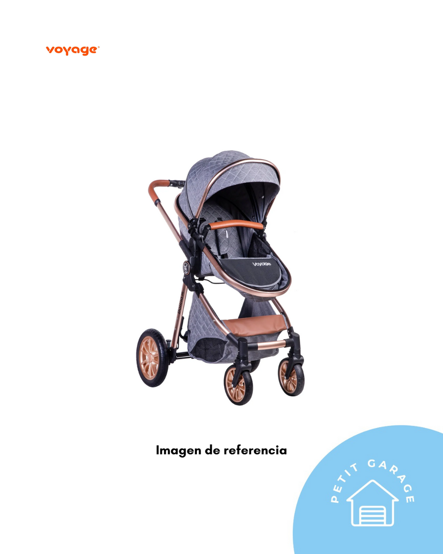 (#PG4944) Coche de paseo modelo Bolina color gris. Marca Voyage