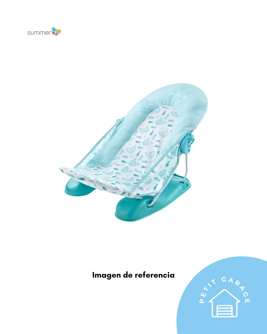 (#PG4892) Hamaca de baño modelo Deluxe baby color turquesa. Marca Summer