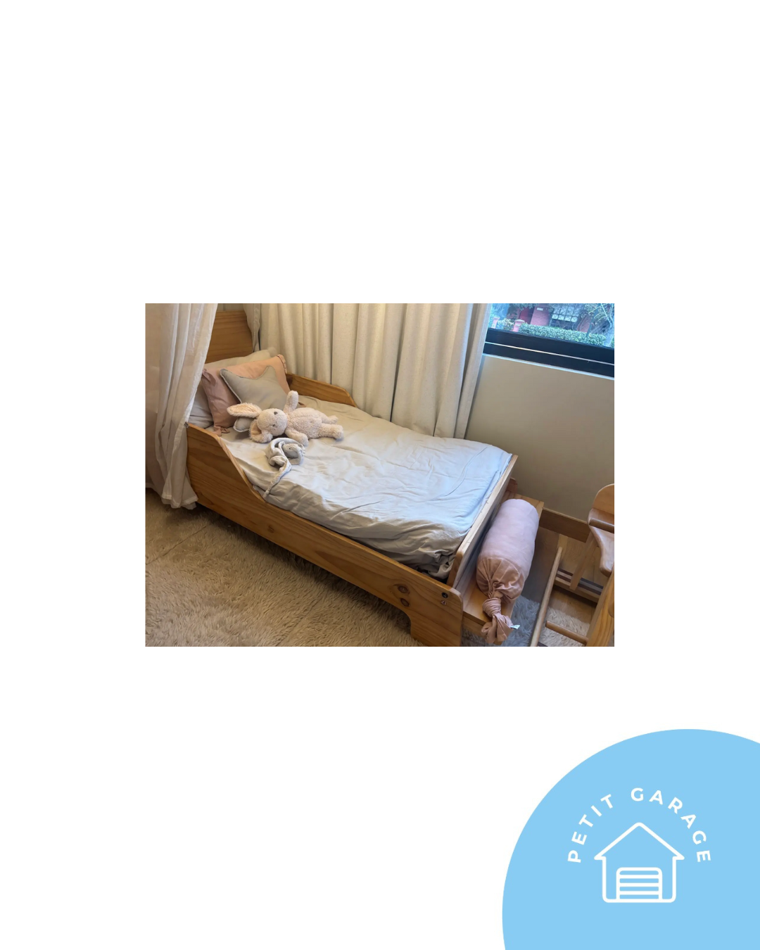 (#PG5021) Cama de madera. Marca Montessori