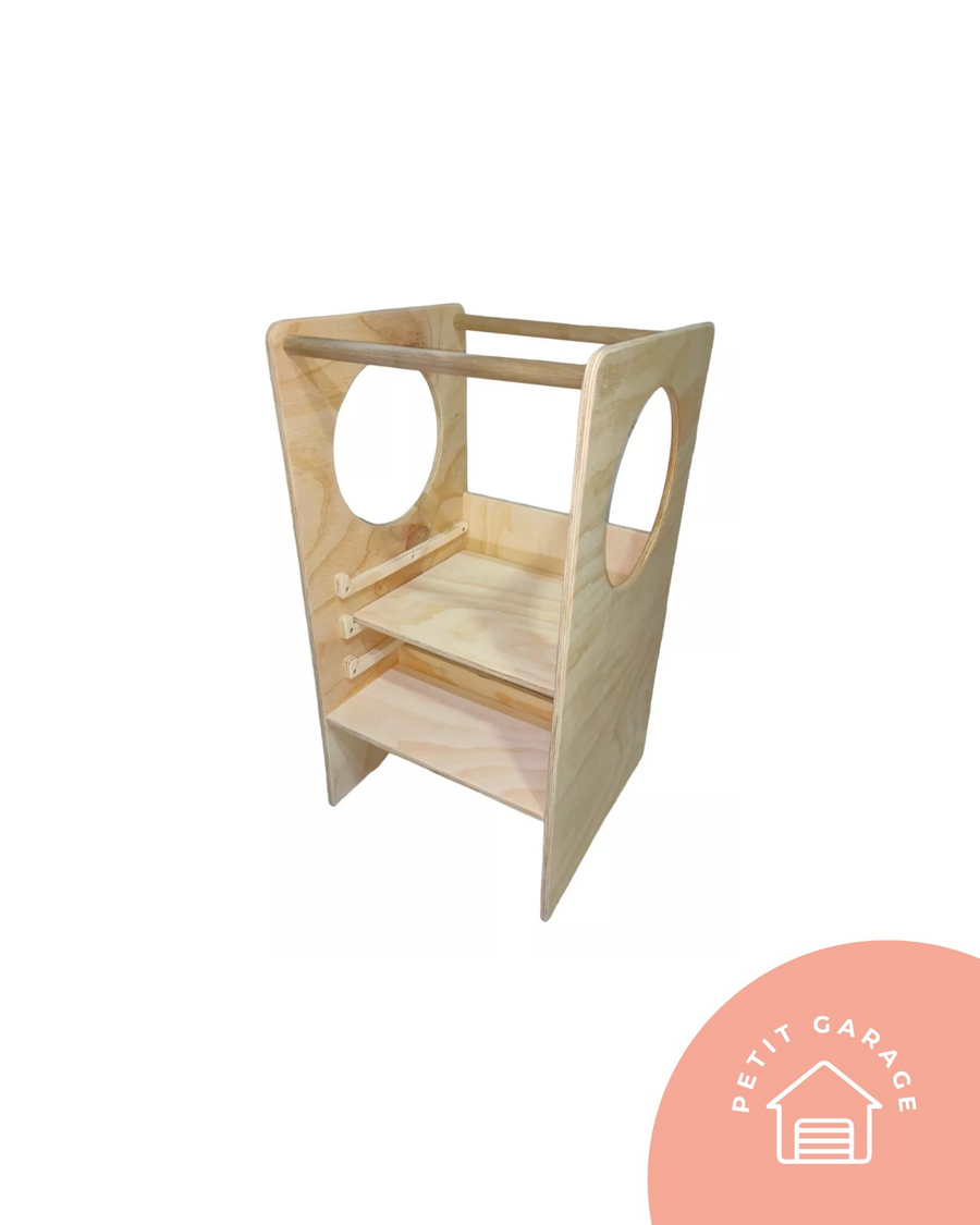 (#PG4551) Torre de aprendizaje color madera. Marca Genérica