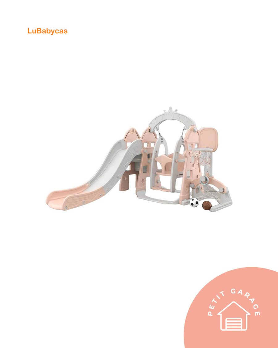 (#PG5437) Resbalín Columpio color rosado. Marca Lubabycas