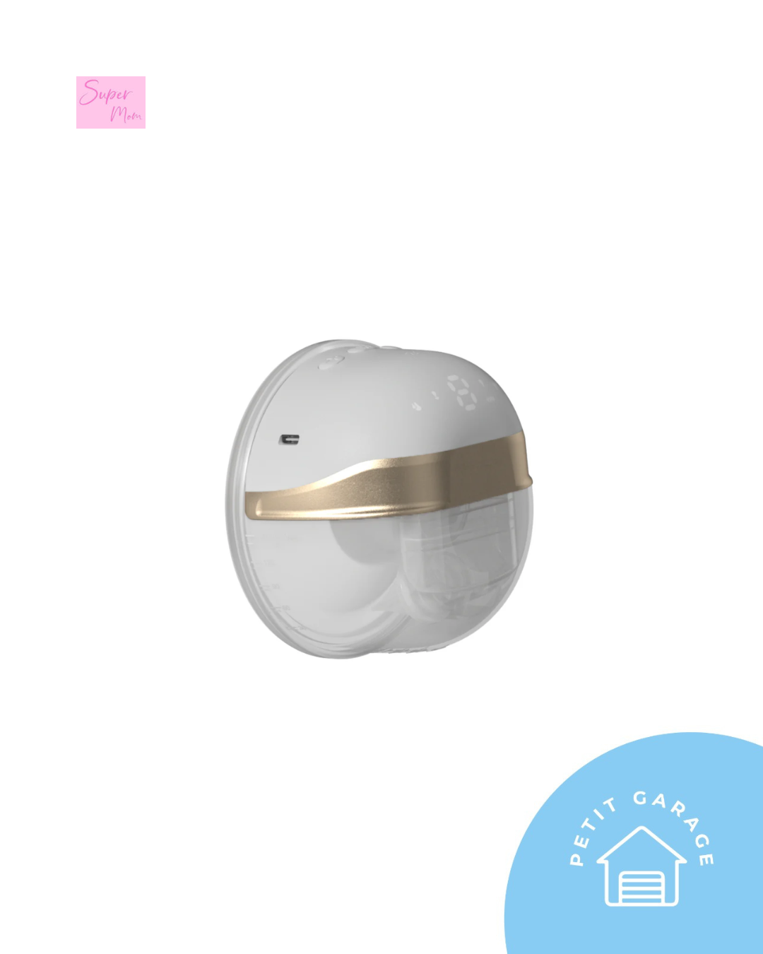 (#PG4836) Extractor de leche eléctrico simple modelo Gold Individual. Marca Supermom