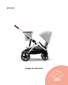 (#PG5091) Coche de paseo doble modelo Gazelle S color negro y gris. Marca Cybex