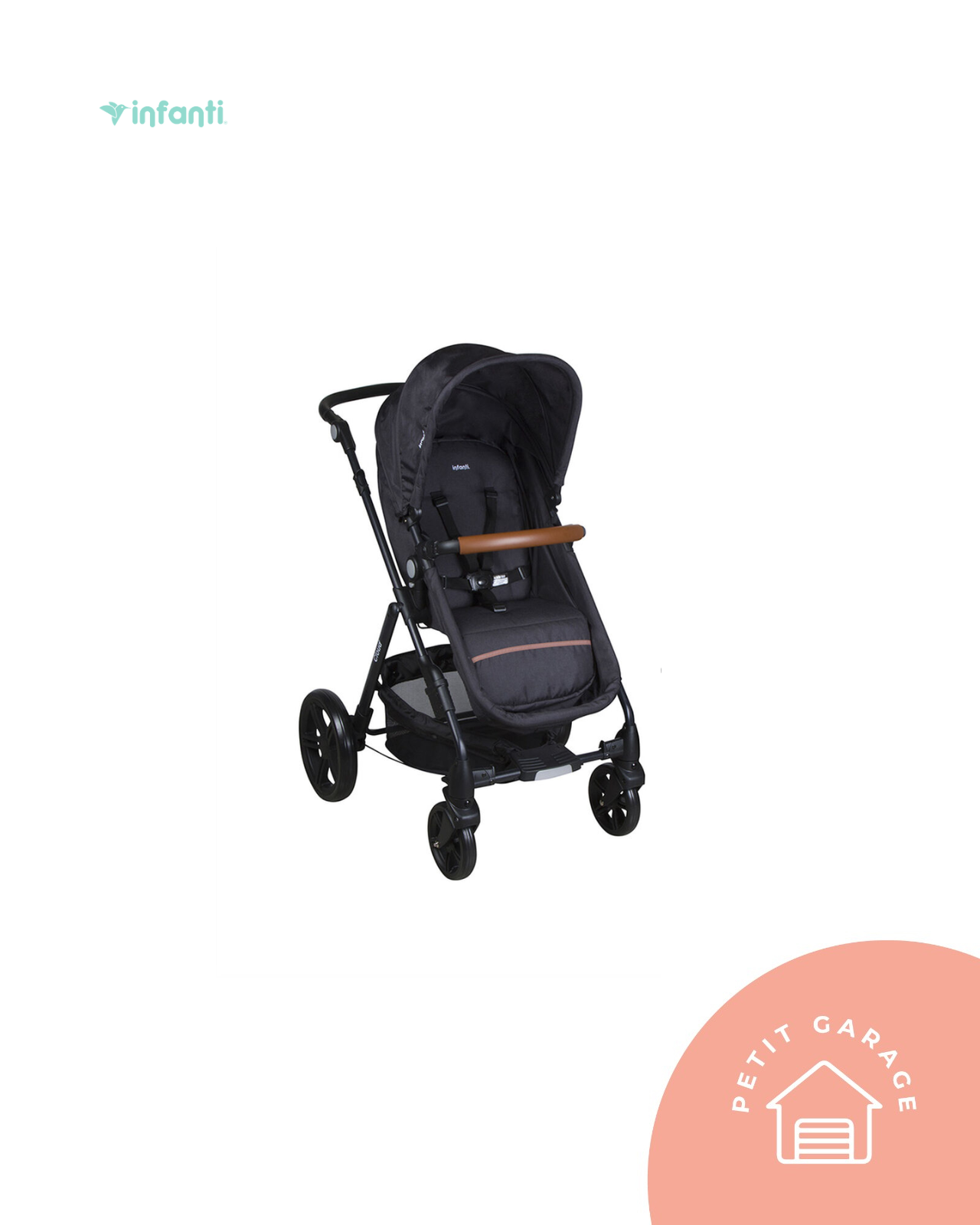 (#PG4553) Coche Travel System modelo Cloud Dark Grey. Marca Infanti