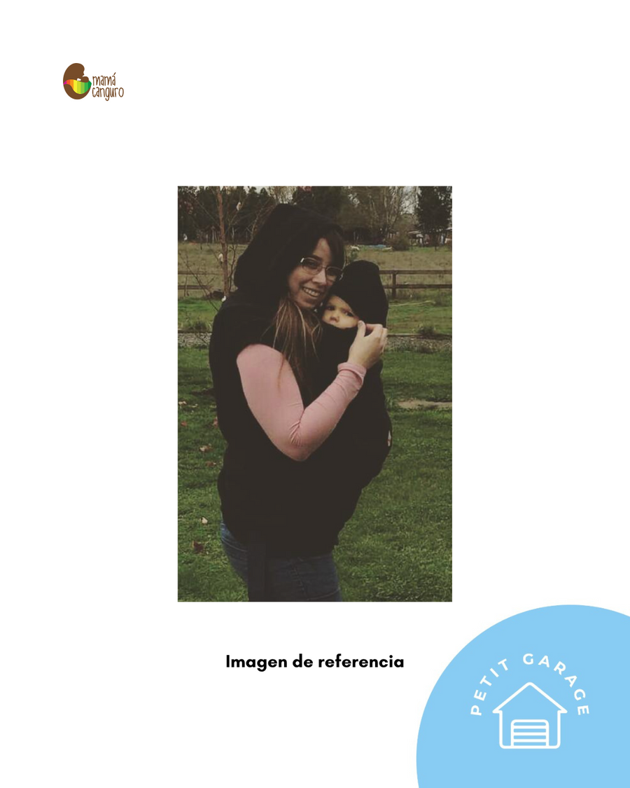 (#PG4982) Polerón de porteo color chocolate. Marca Mamá Canguro