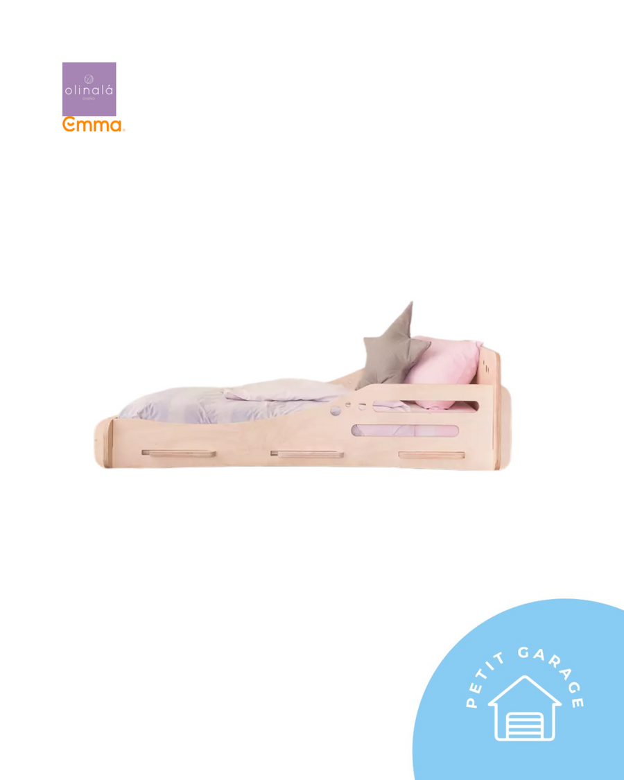 (#PG5232) Cama Montessori + Colchón. Marca Olinalá Diseño y Emma