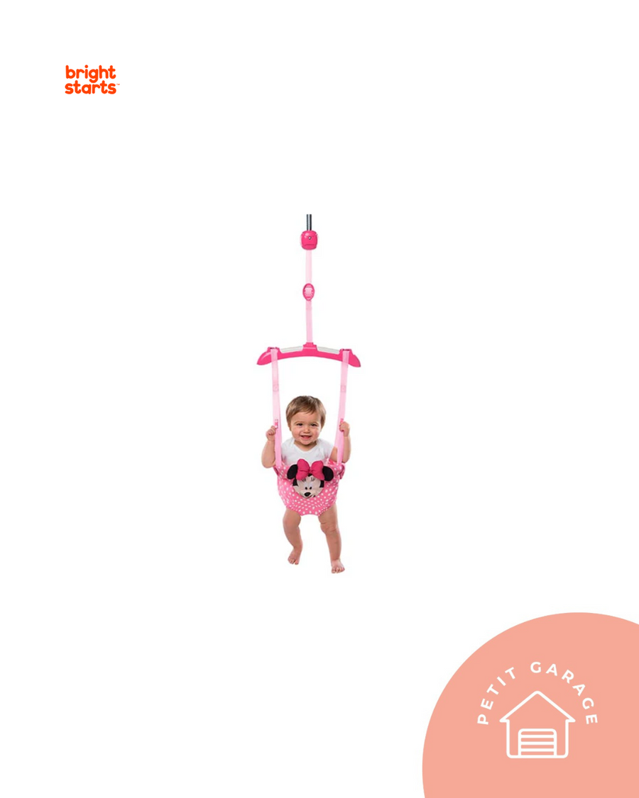 (#PG4957) Columpio Saltarín modelo Minnie color rosado. Marca Bright Starts