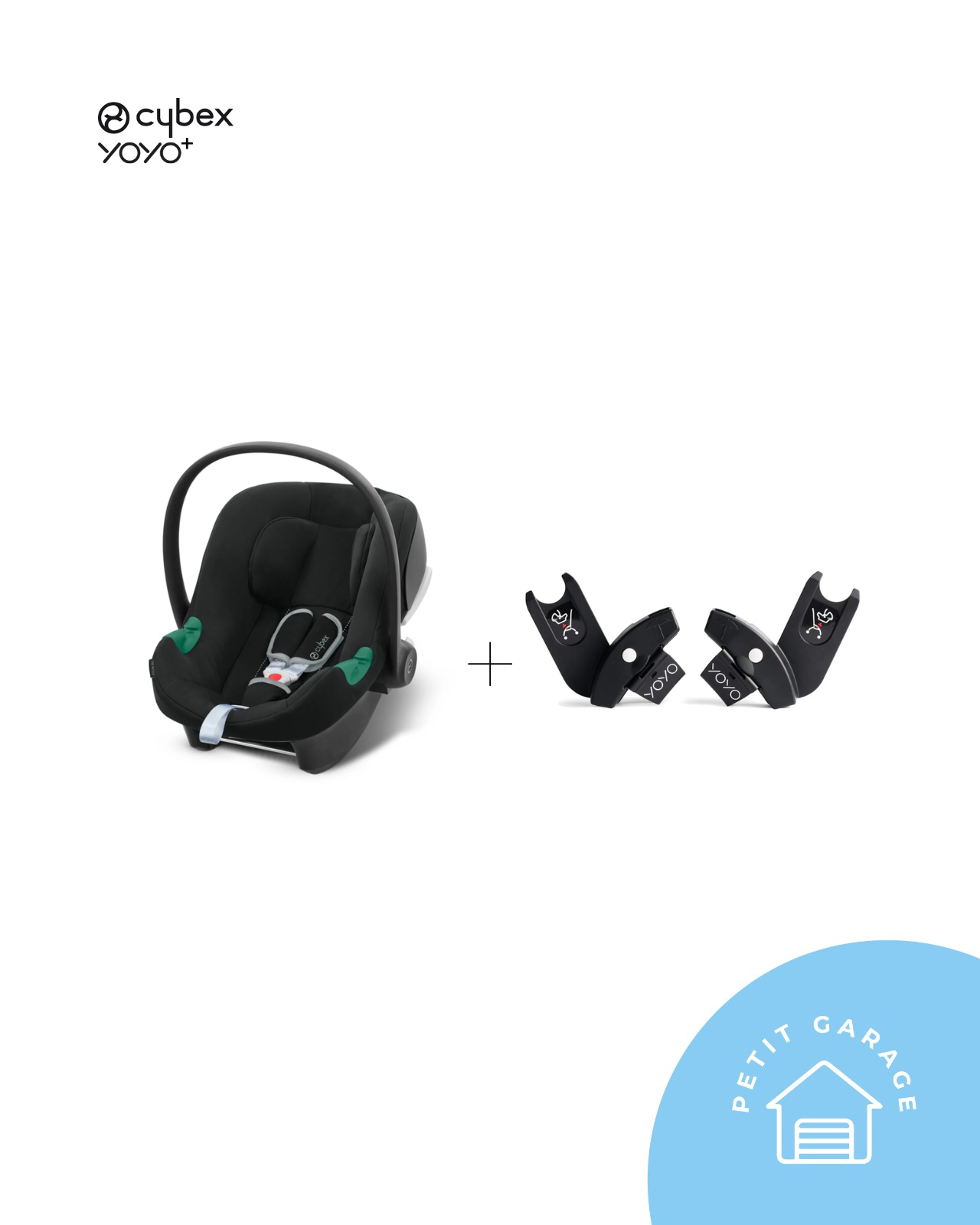 (#PG4540) Silla de auto modelo Aton B2 + Base One Isofix + Adaptadores coche Yoyo. Marca Cybex