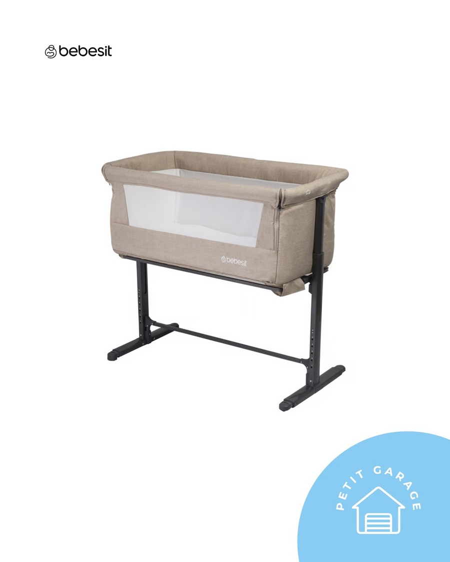 (#PG4451) Cuna colecho modelo My Side color beige. Marca Bebesit